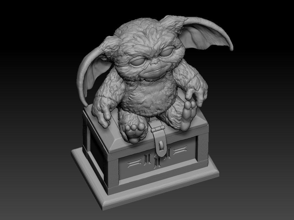 Gizmo teddy bear 3D print model_56