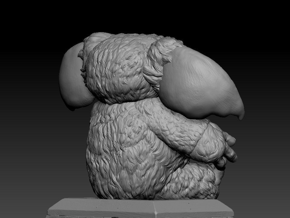 Gizmo teddy bear 3D print model_28