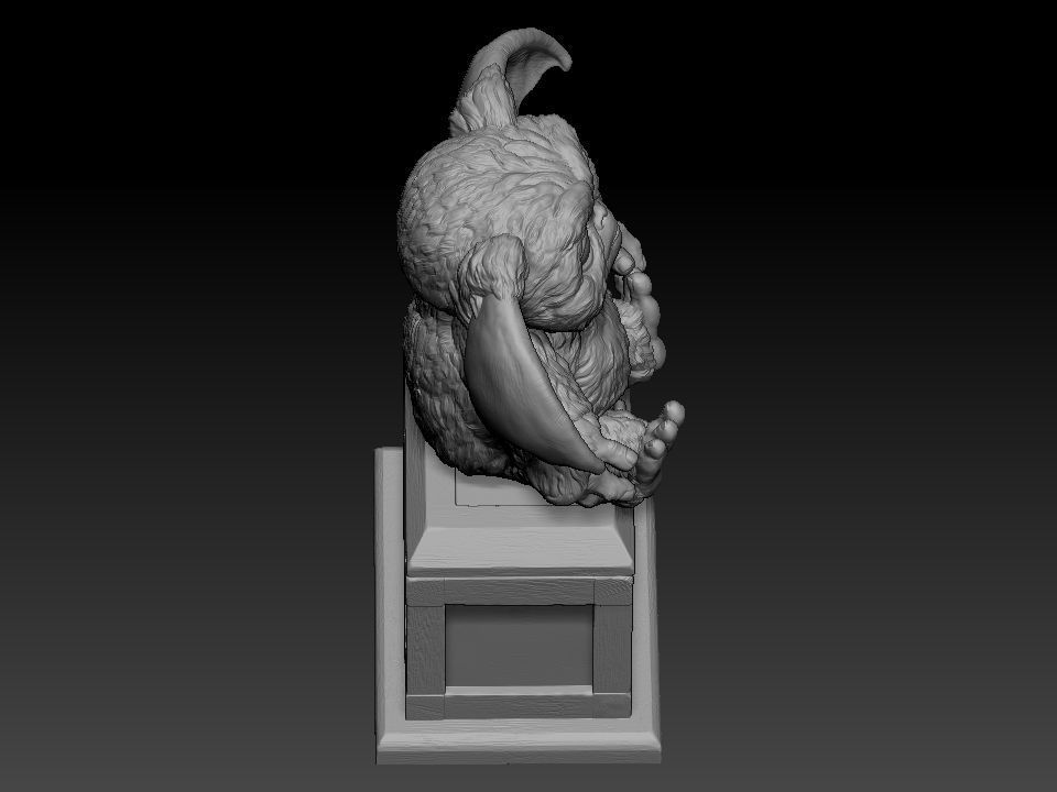 Gizmo teddy bear 3D print model_60