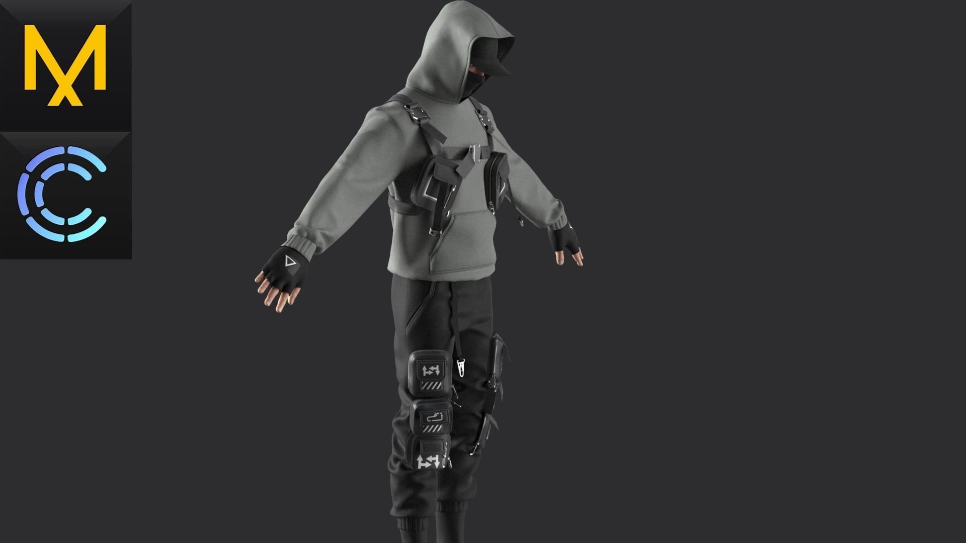 New Outfit Male OBJ mtl FBX ZPRJ 3D model_3