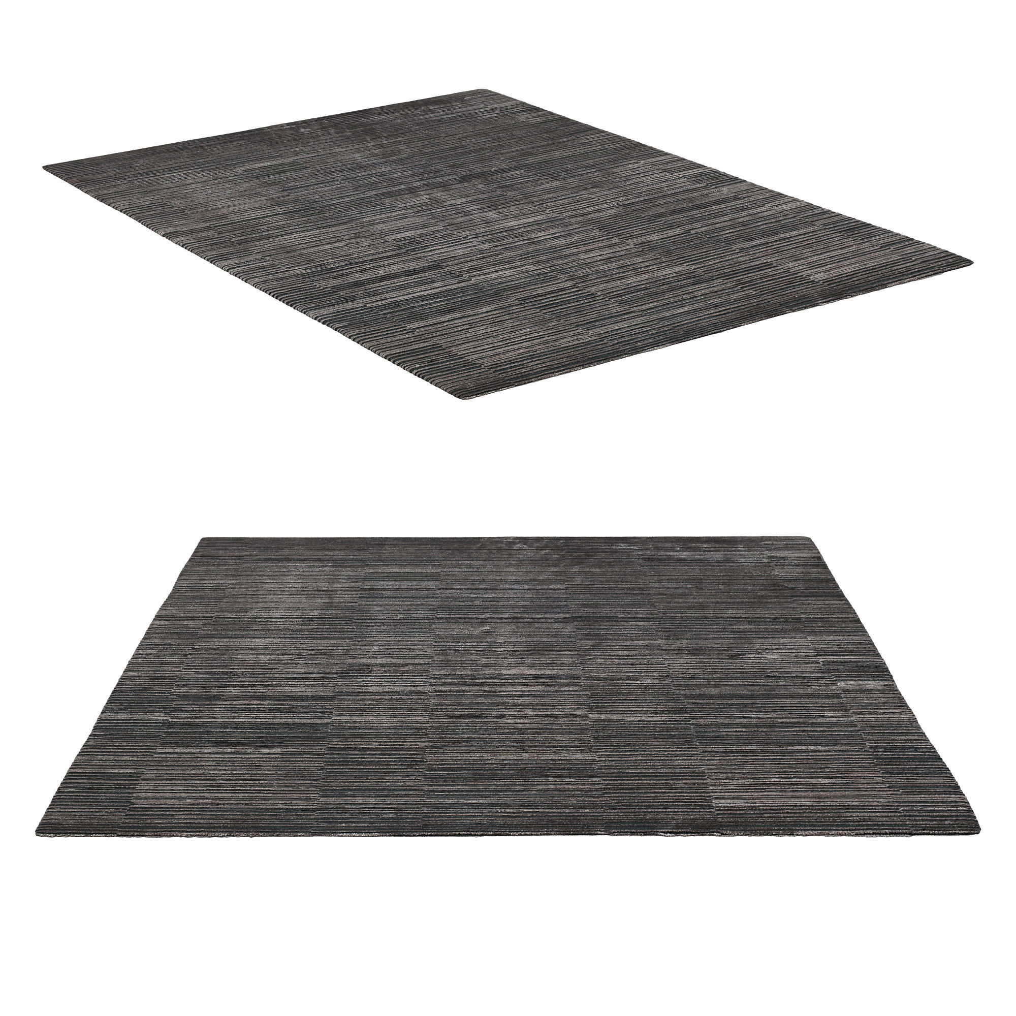 STRATTA HAND-KNOTTED WOOL RUG 3D model_6