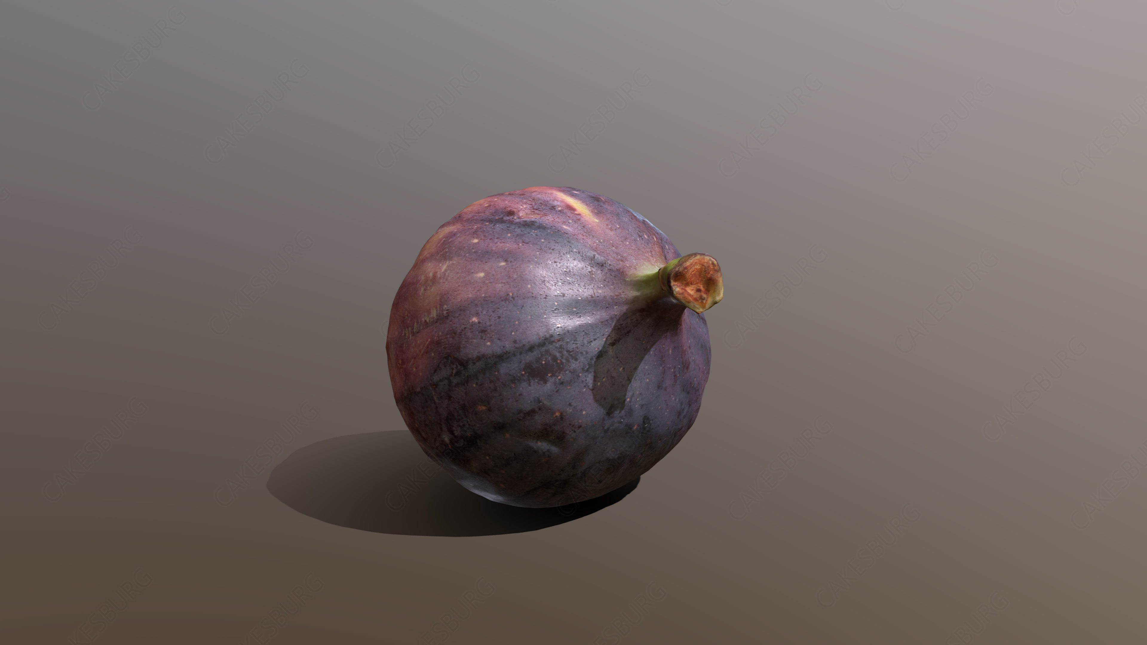 Turkish Black Bursa Fig Low-poly 3D model_1