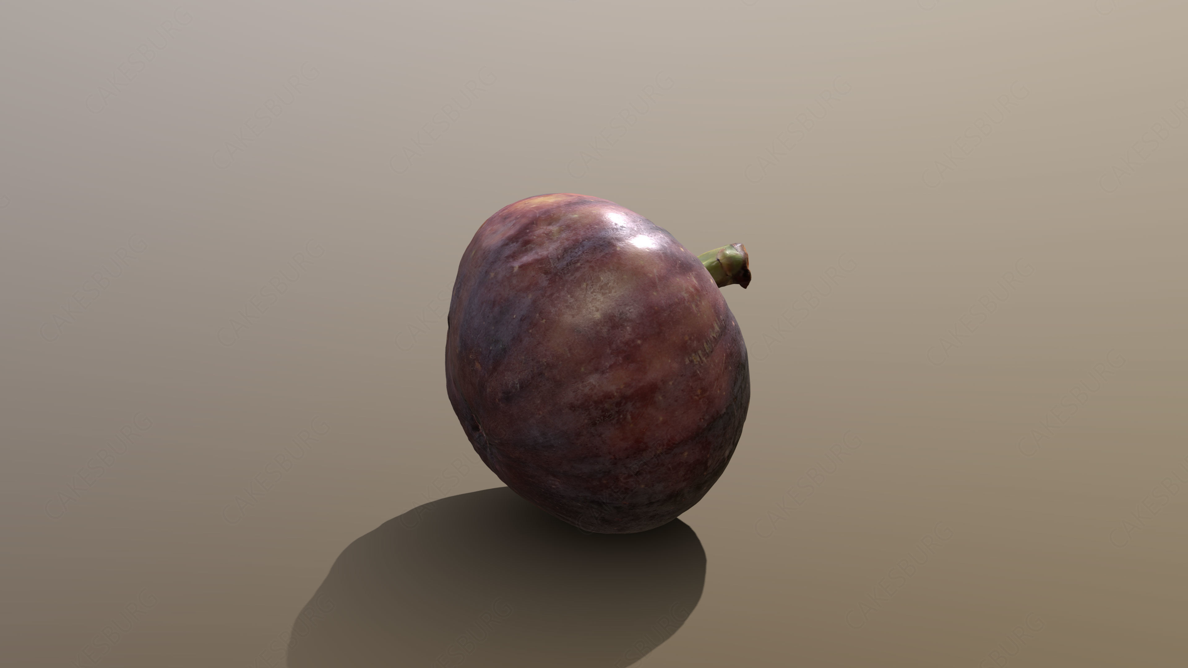 Turkish Black Bursa Fig Low-poly 3D model_3