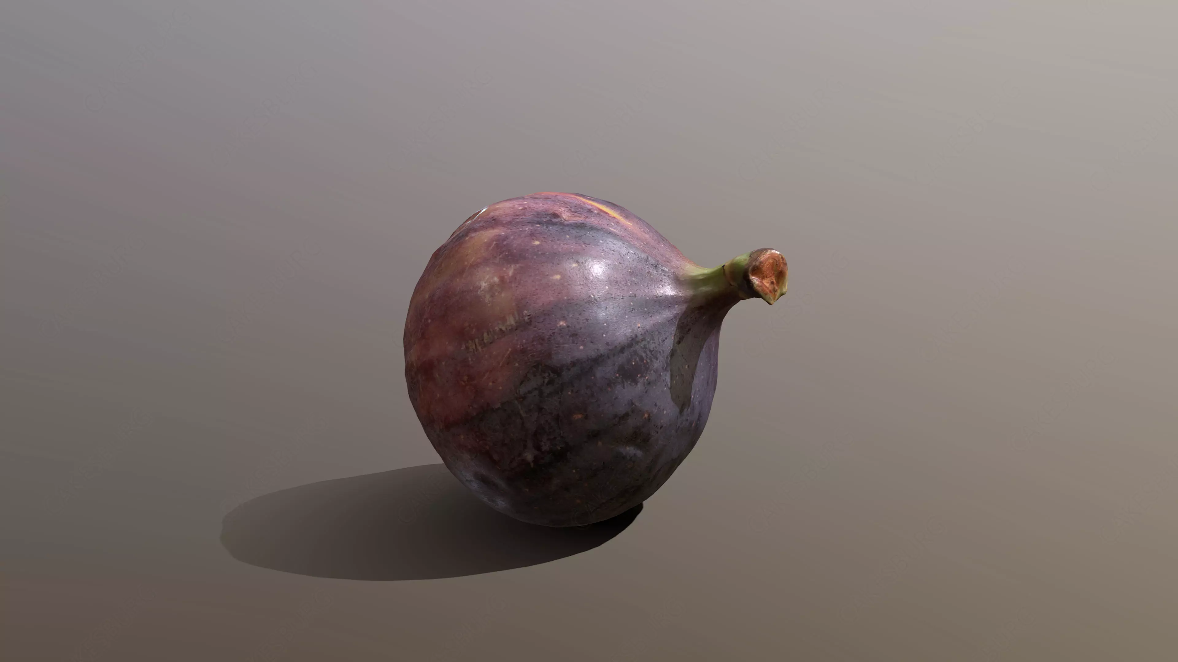 Turkish Black Bursa Fig Low-poly 3D model_0