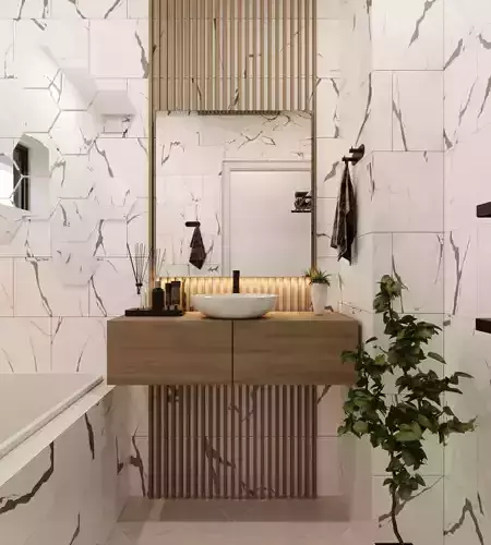 small organized bathroom 