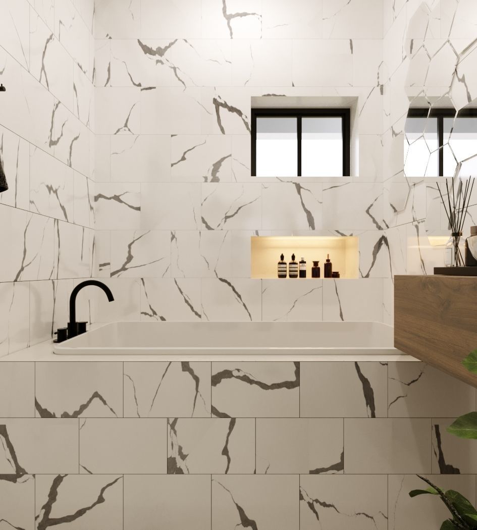 small organized bathroom  3D model_2