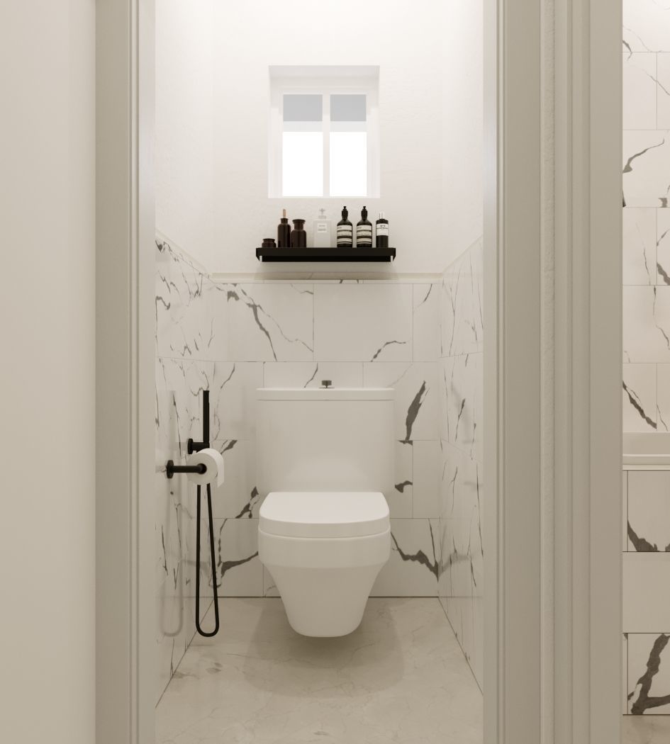 small organized bathroom  3D model_3