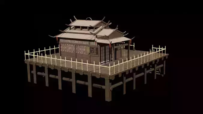 chinese house 1 3D model