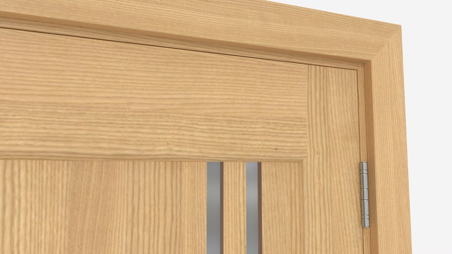 Modern Wooden Interior Door with Furniture 001 3D model_5