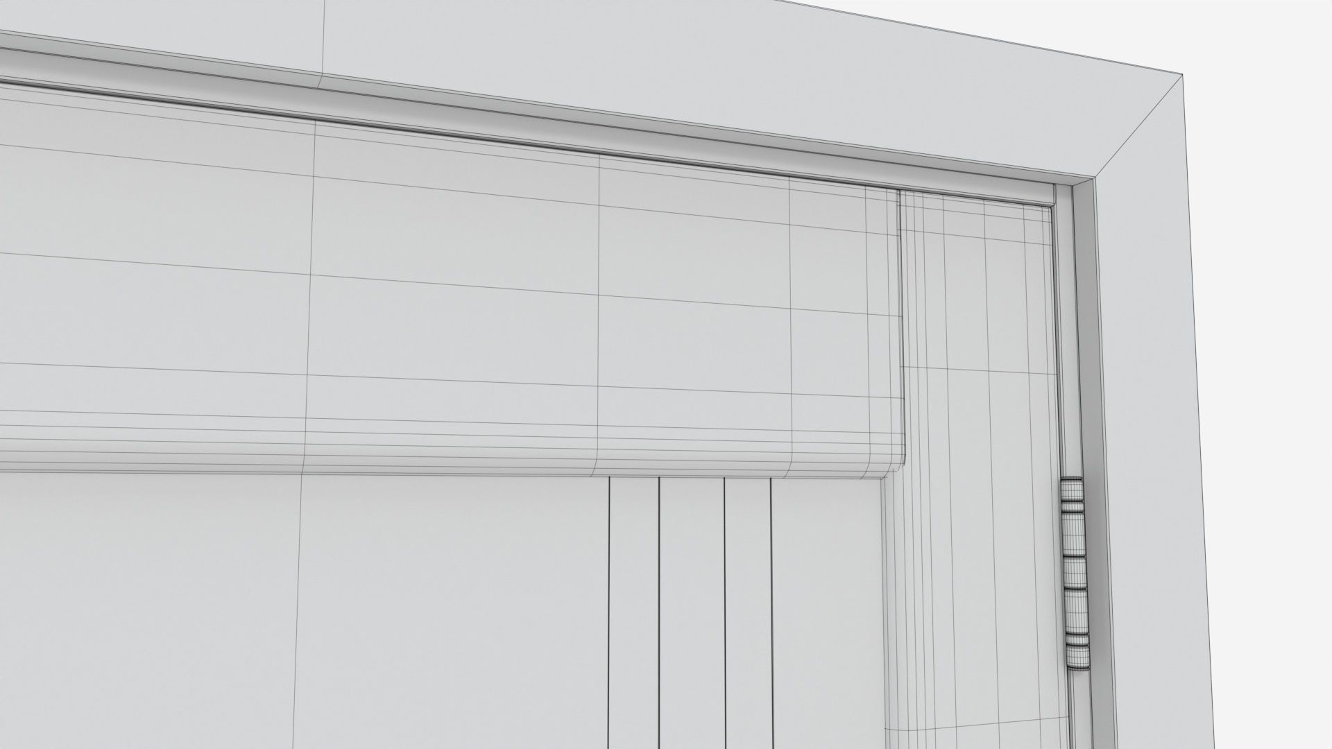 Modern Wooden Interior Door with Furniture 001 3D model_10