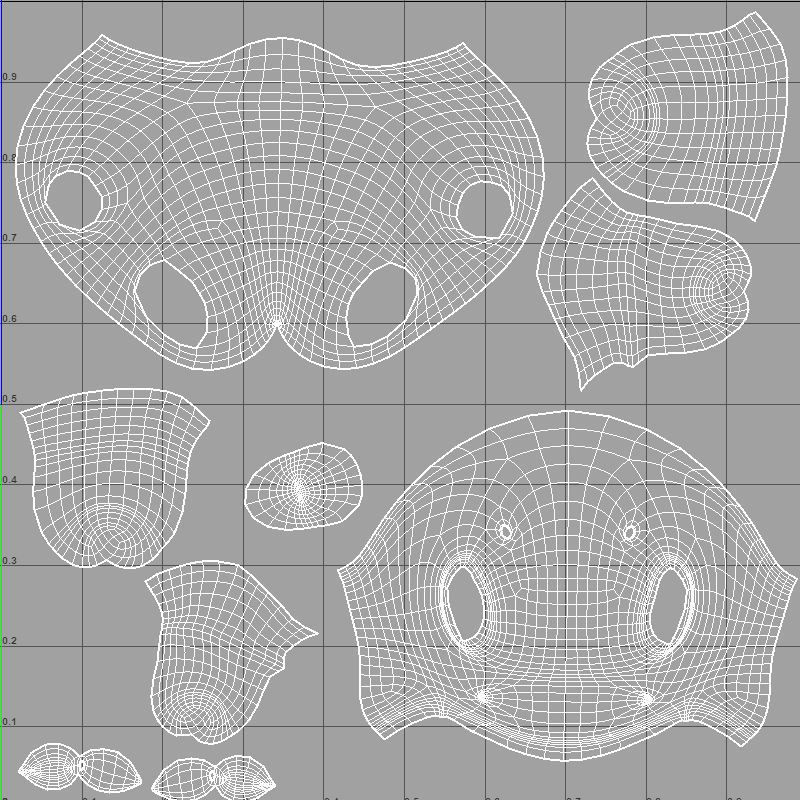 Cartoon Deer Low-poly 3D model_16