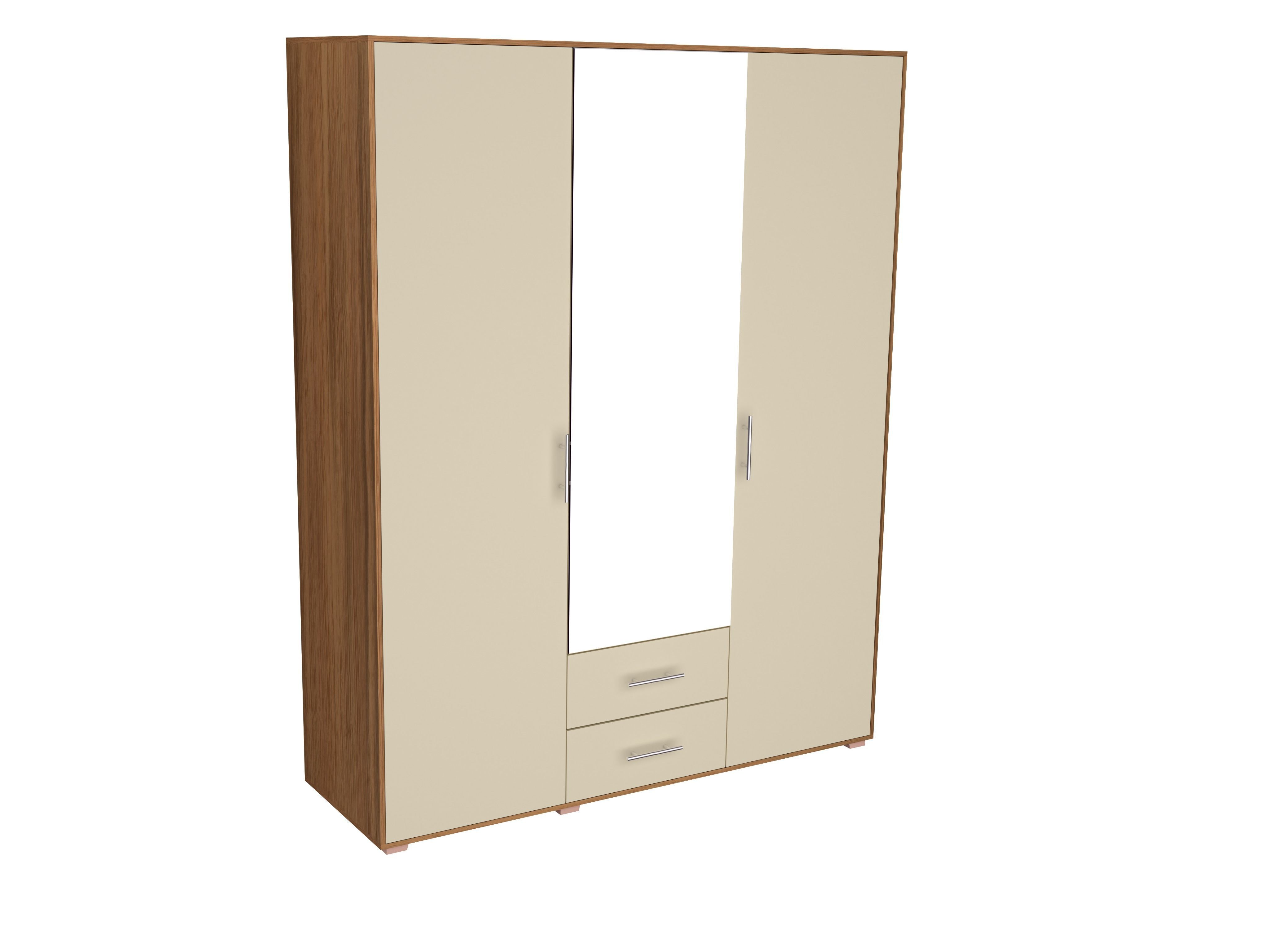 Bedroom furniture set Low-poly 3D model_4