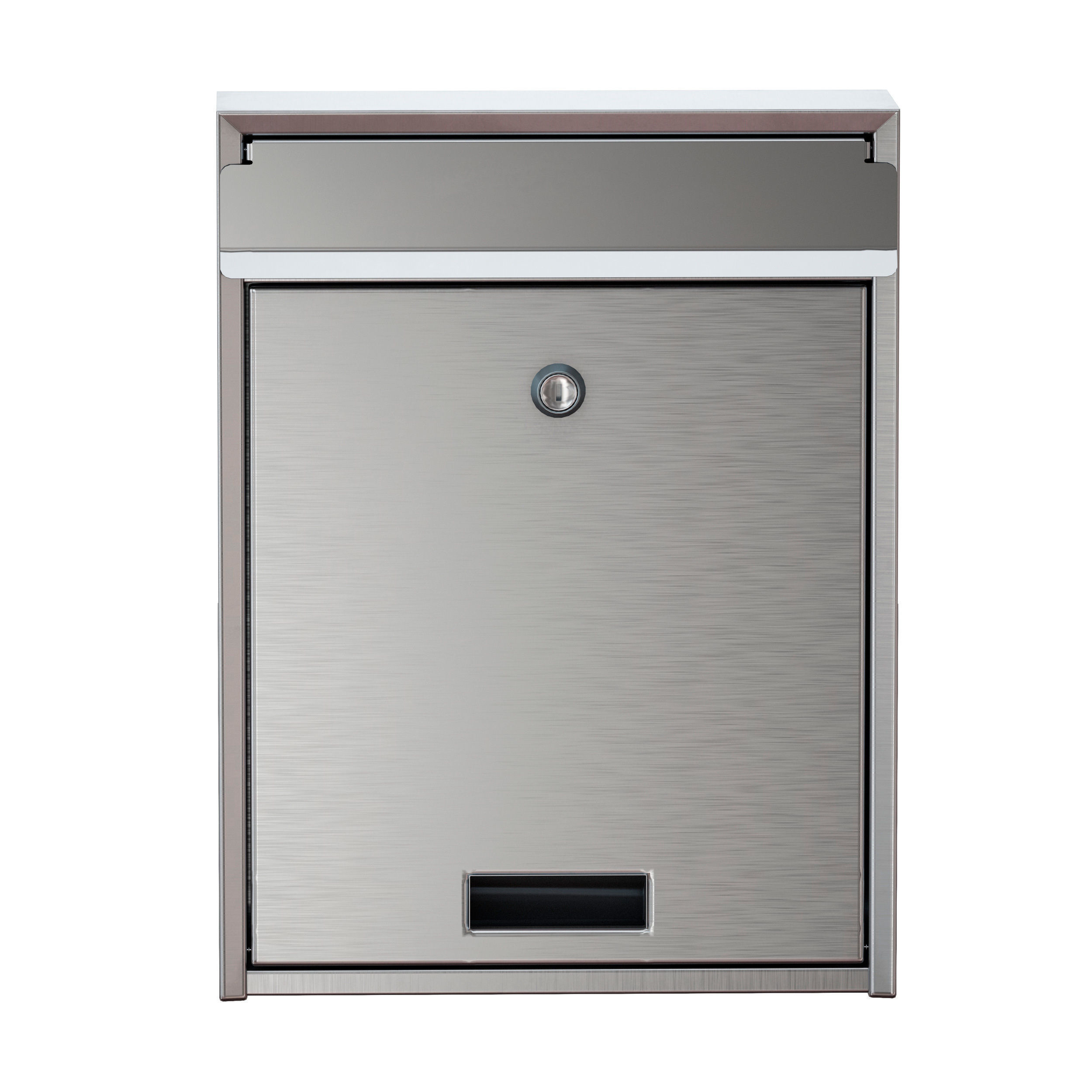 Stainless steel mailbox 3D model_5