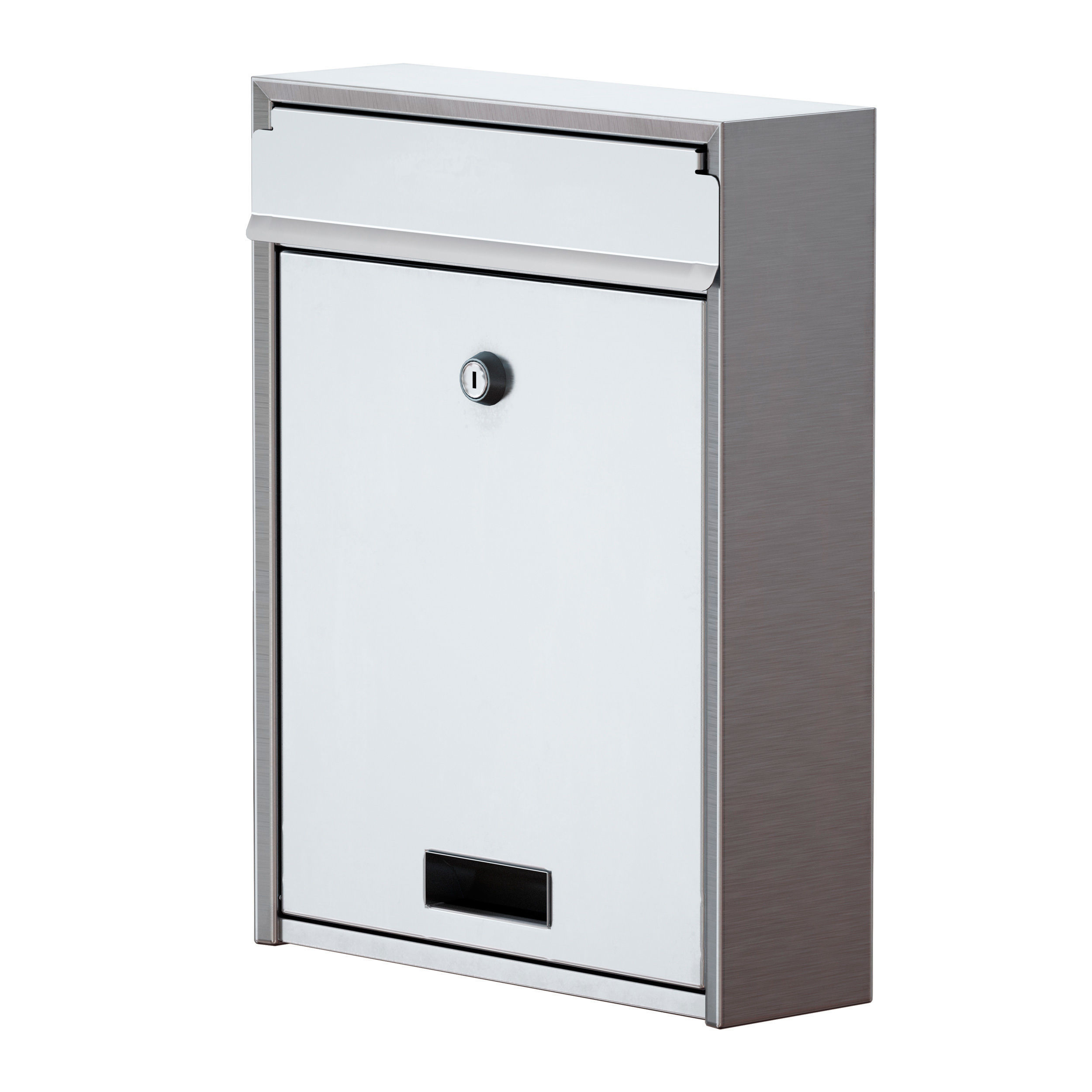 Stainless steel mailbox 3D model_6
