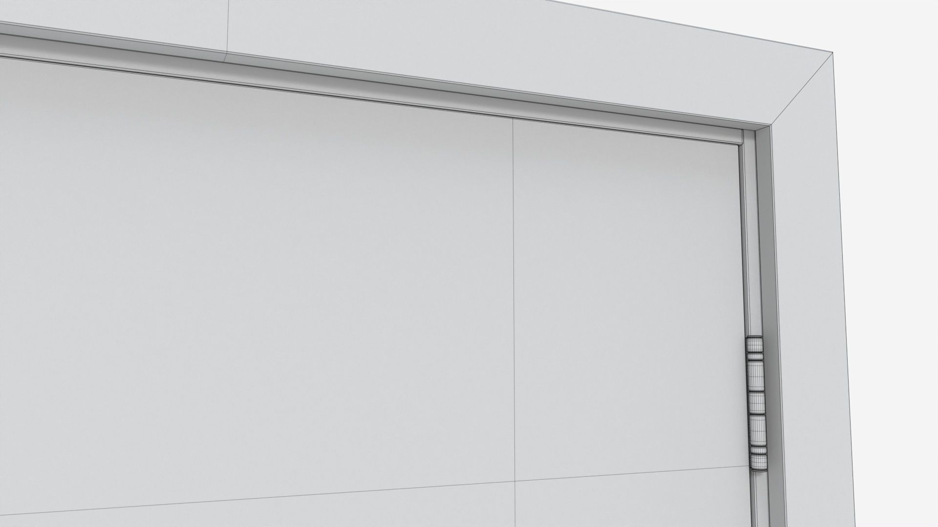 Modern Wooden Interior Door with Furniture 002 3D model_10