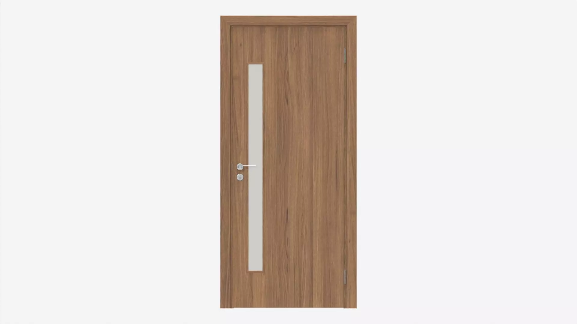 Modern Wooden Interior Door with Furniture 002 3D model_0