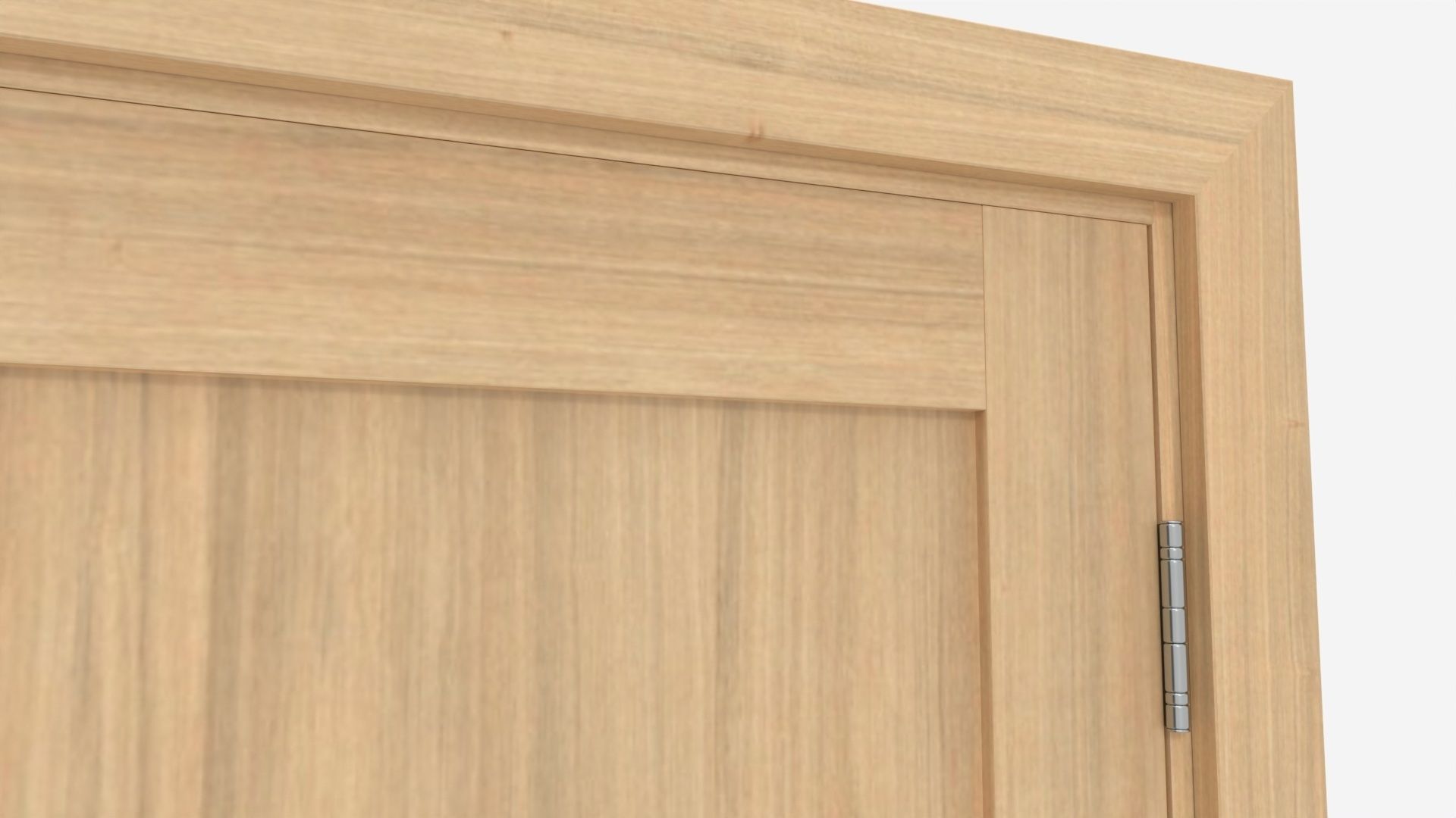 Modern Wooden Interior Door with Furniture 003 3D model_4