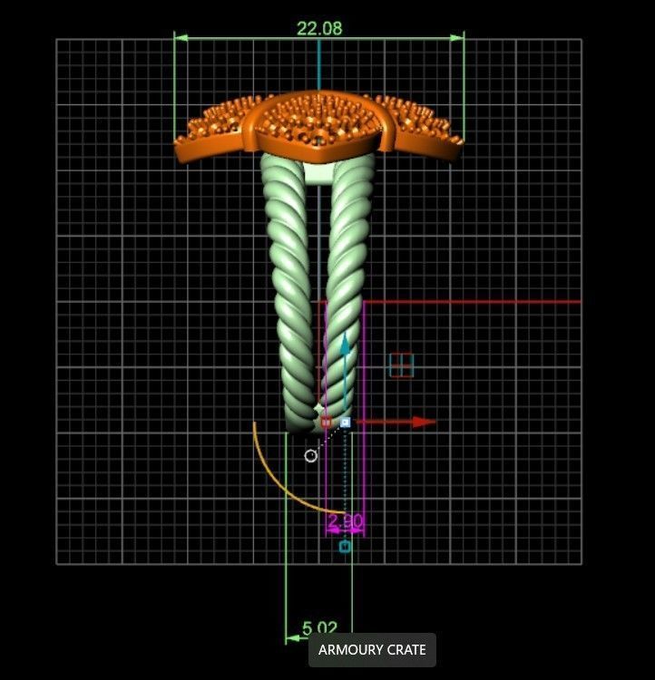 Jewelry Ring 3D print model_7