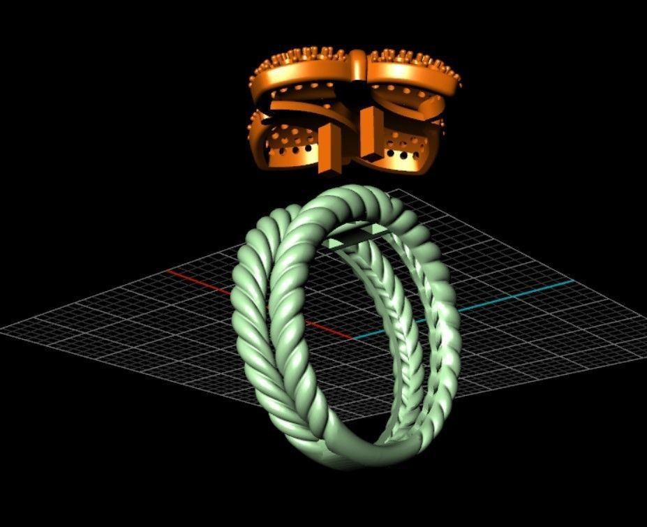 Jewelry Ring 3D print model_6