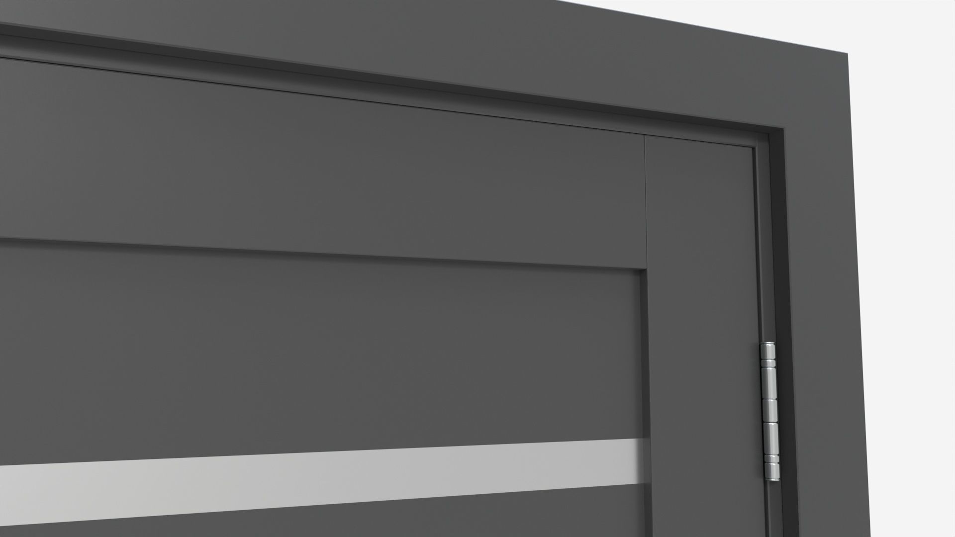 Modern Wooden Interior Door with Furniture 004 3D model_5