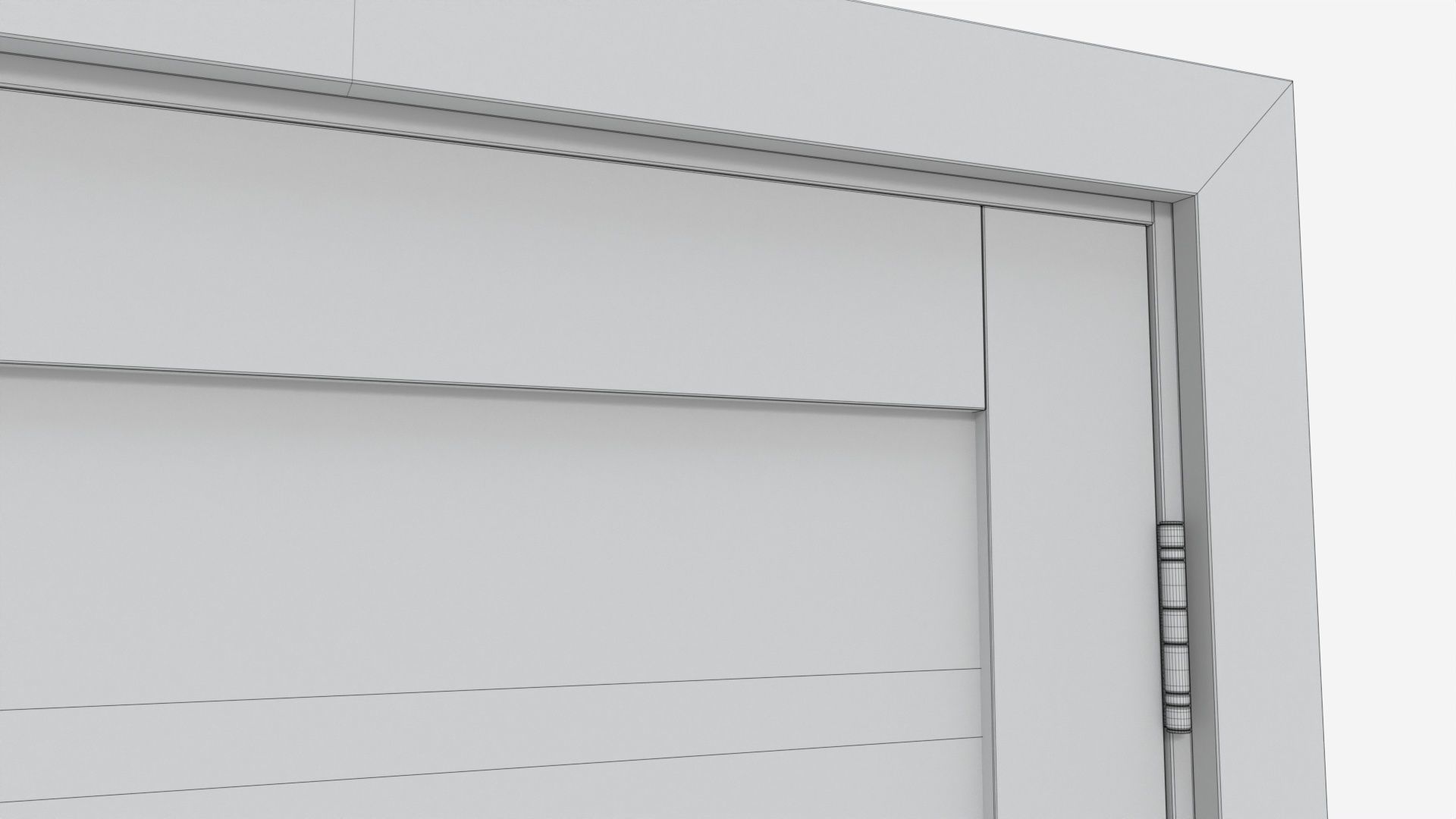 Modern Wooden Interior Door with Furniture 004 3D model_10