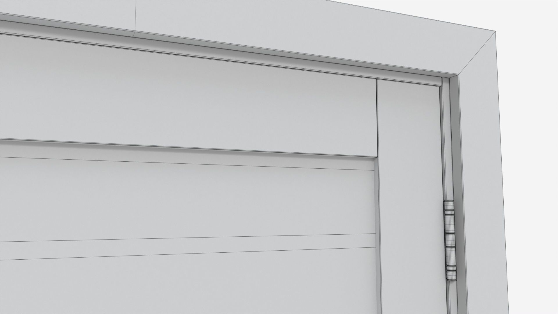 Modern Wooden Interior Door with Furniture 005 3D model_10