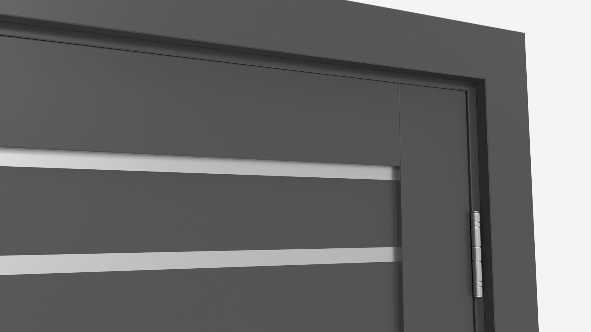 Modern Wooden Interior Door with Furniture 005 3D model_5