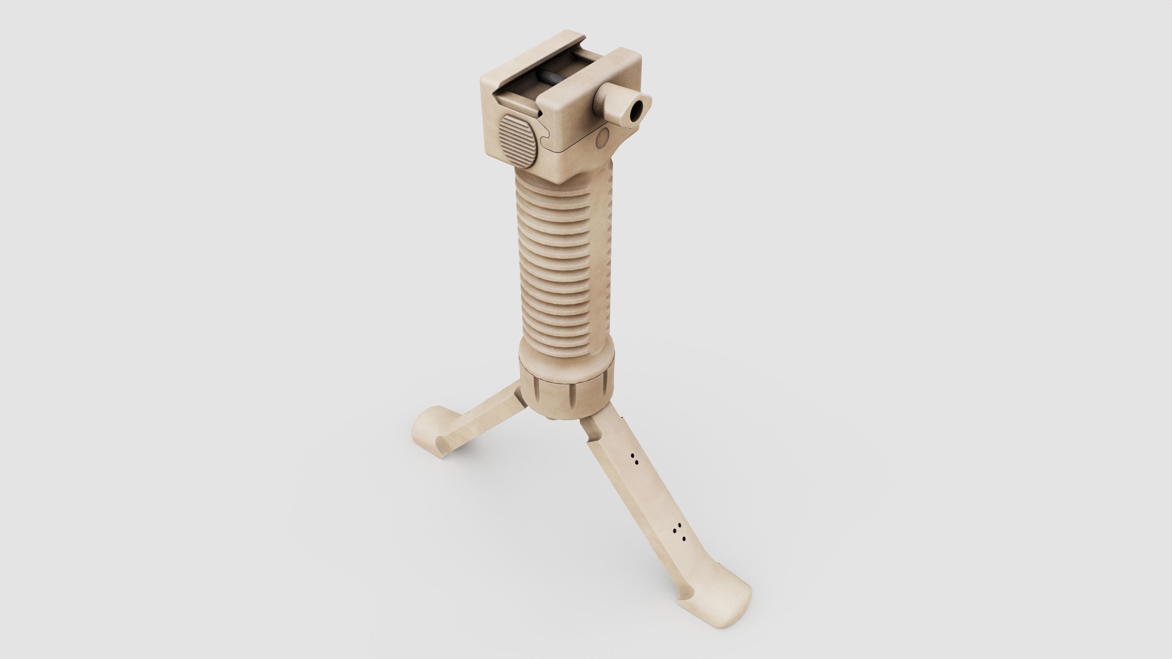 Grip Pod GPS-02 Vertical Grip Bipod Low-poly 3D model_11