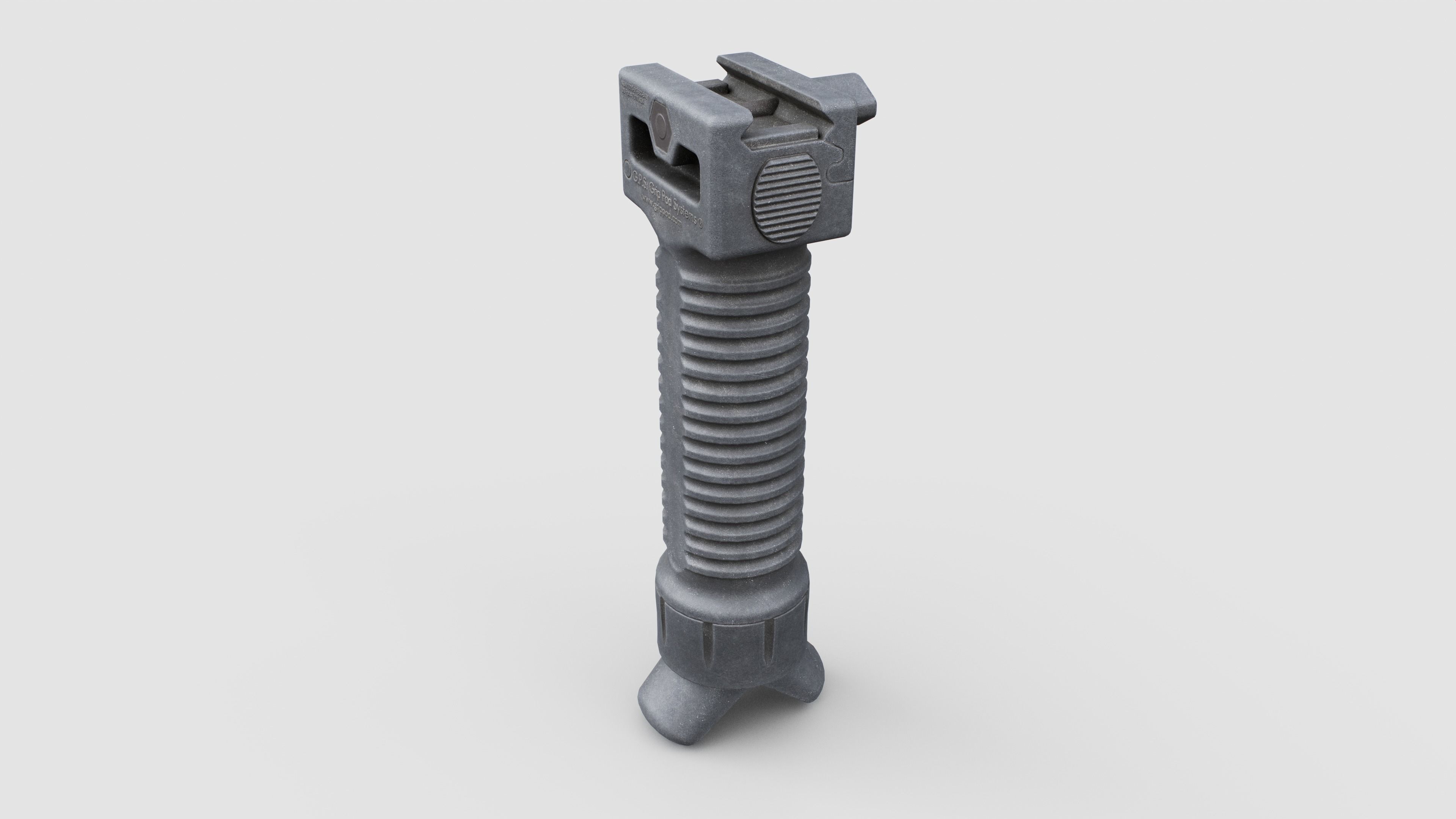 Grip Pod GPS-02 Vertical Grip Bipod Low-poly 3D model_20