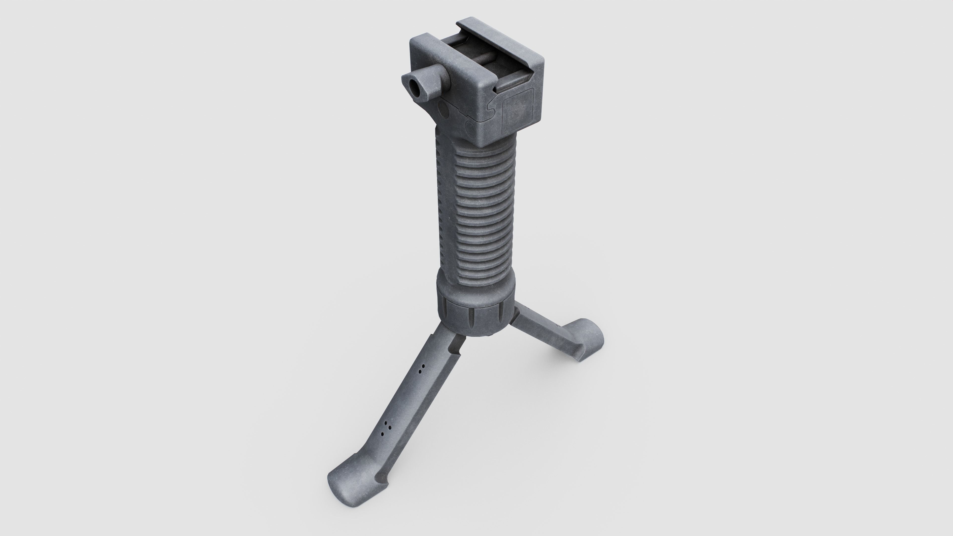 Grip Pod GPS-02 Vertical Grip Bipod Low-poly 3D model_14