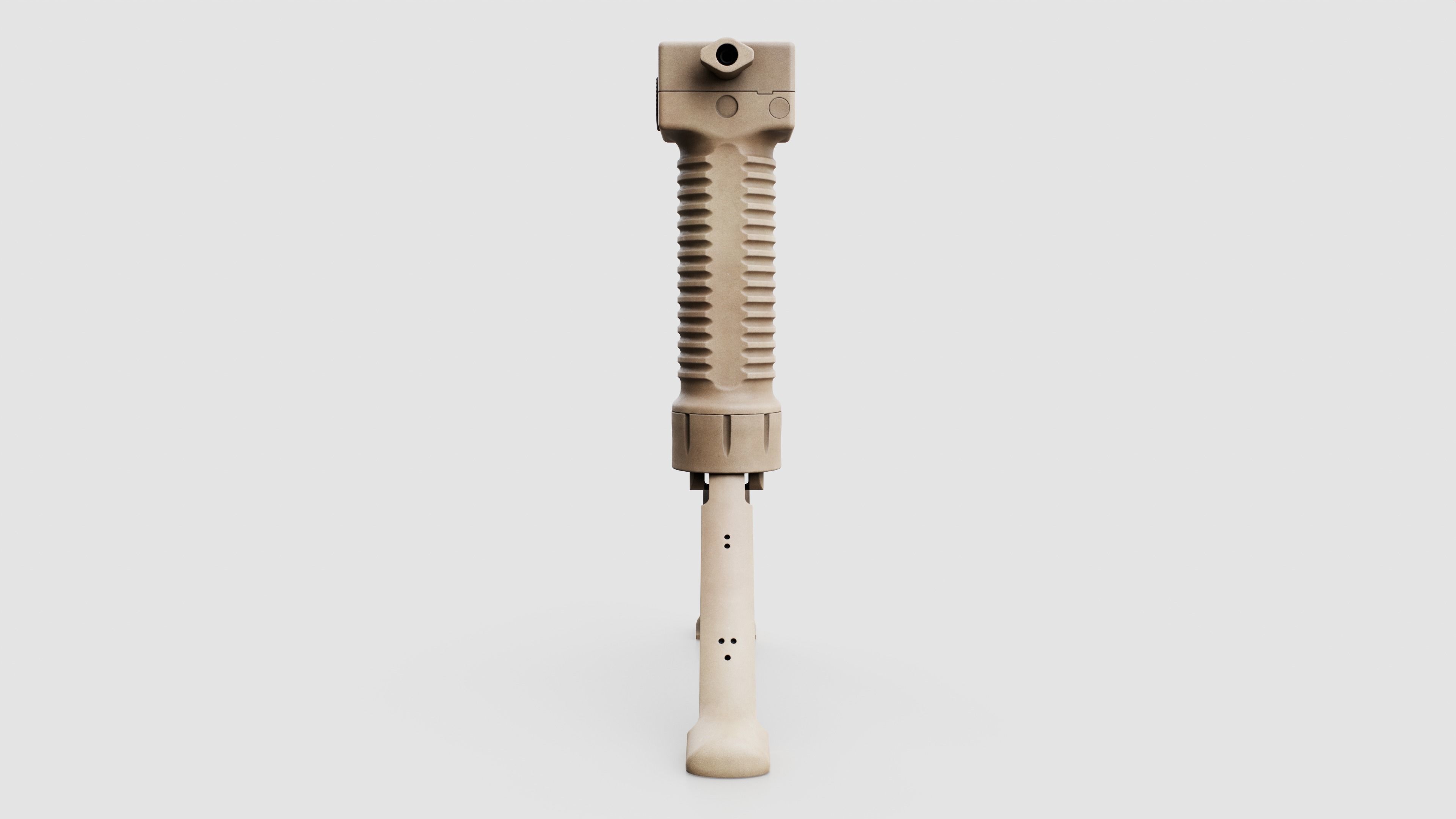 Grip Pod GPS-02 Vertical Grip Bipod Low-poly 3D model_13