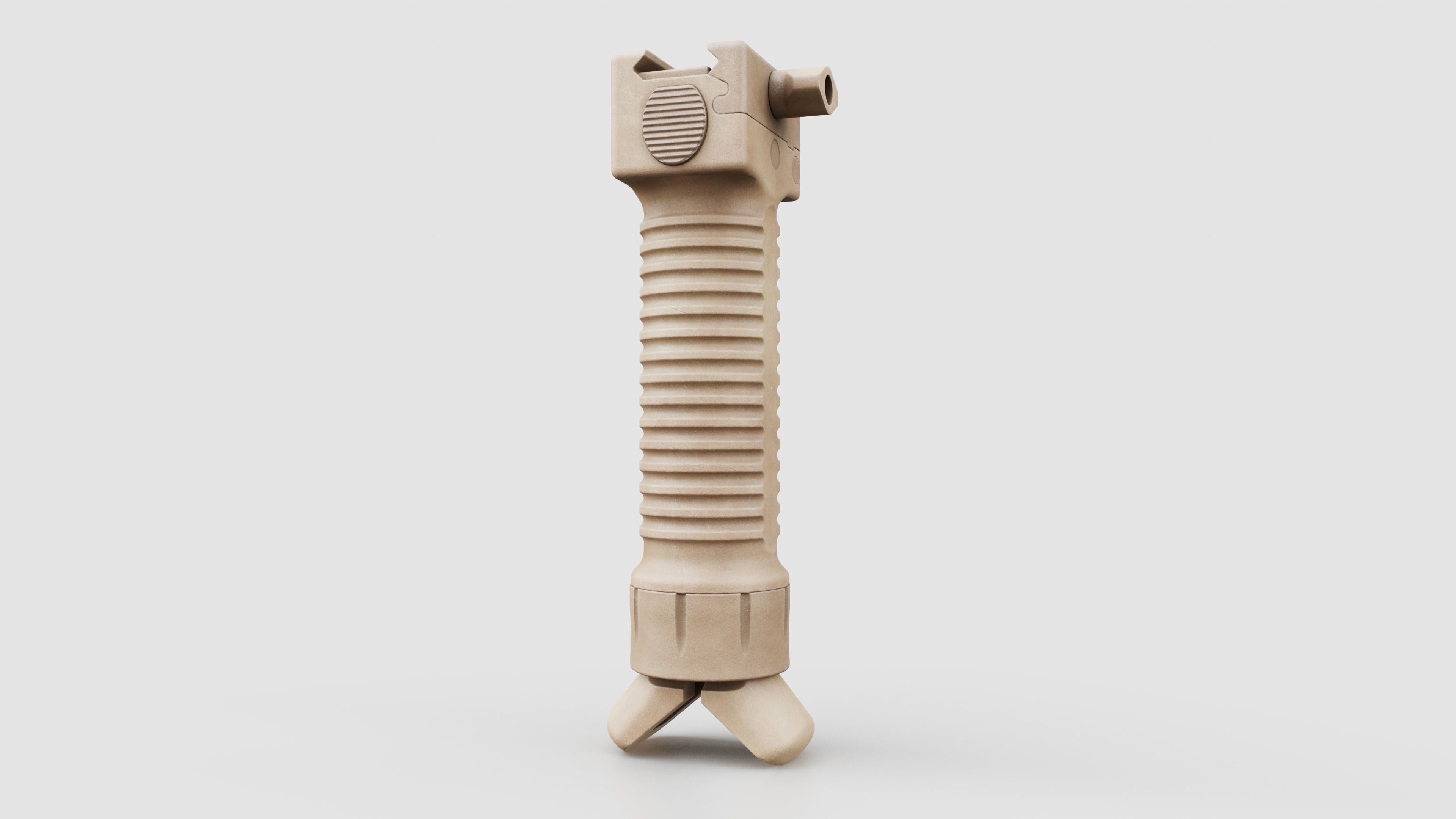 Grip Pod GPS-02 Vertical Grip Bipod Low-poly 3D model_23