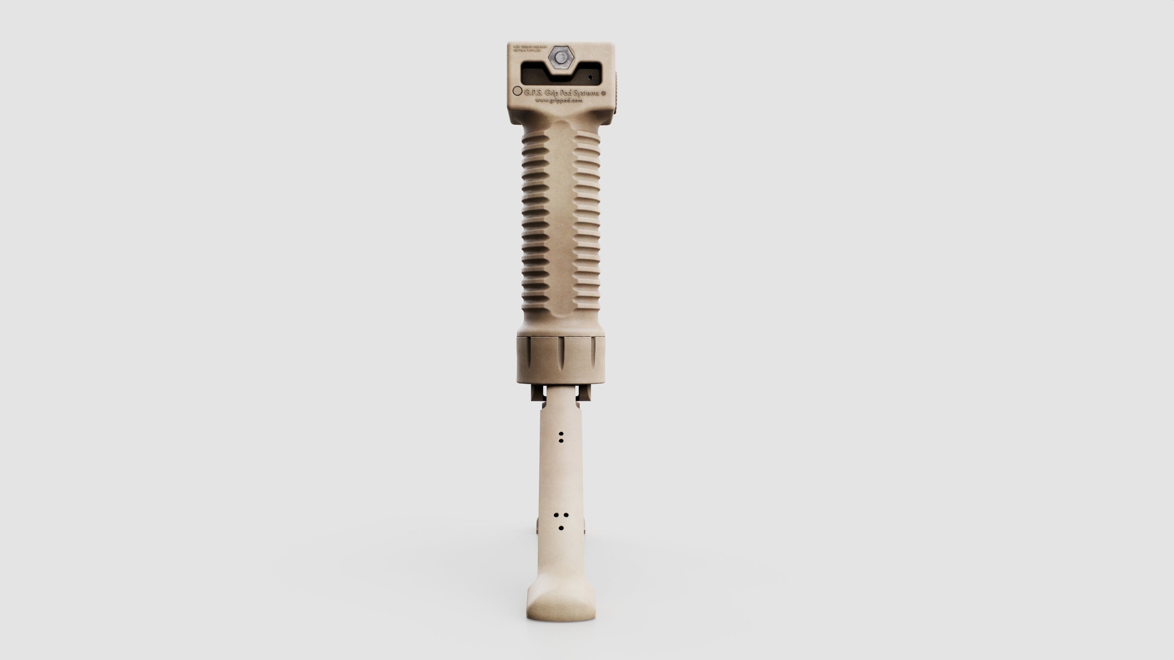 Grip Pod GPS-02 Vertical Grip Bipod Low-poly 3D model_5