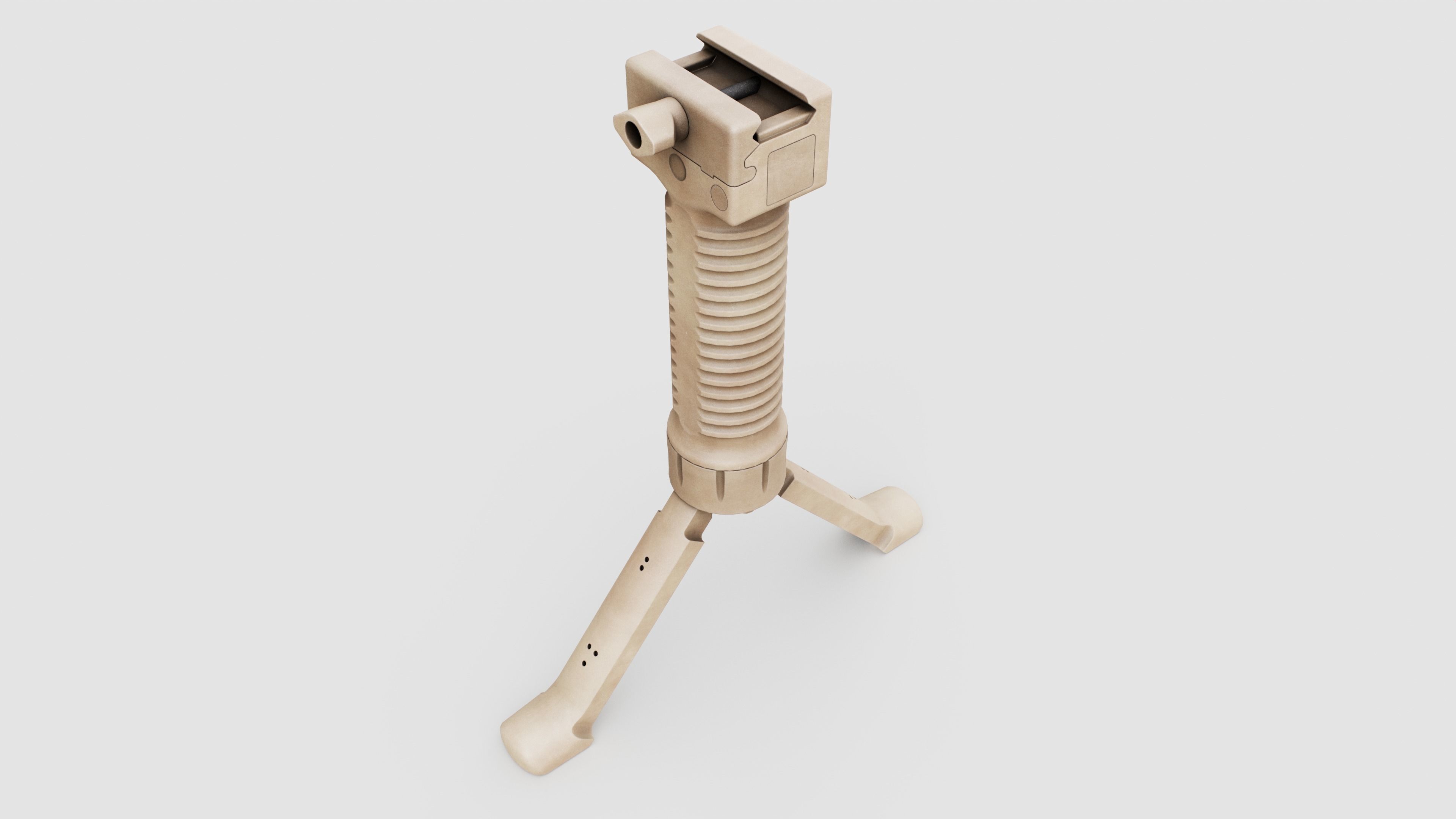 Grip Pod GPS-02 Vertical Grip Bipod Low-poly 3D model_15
