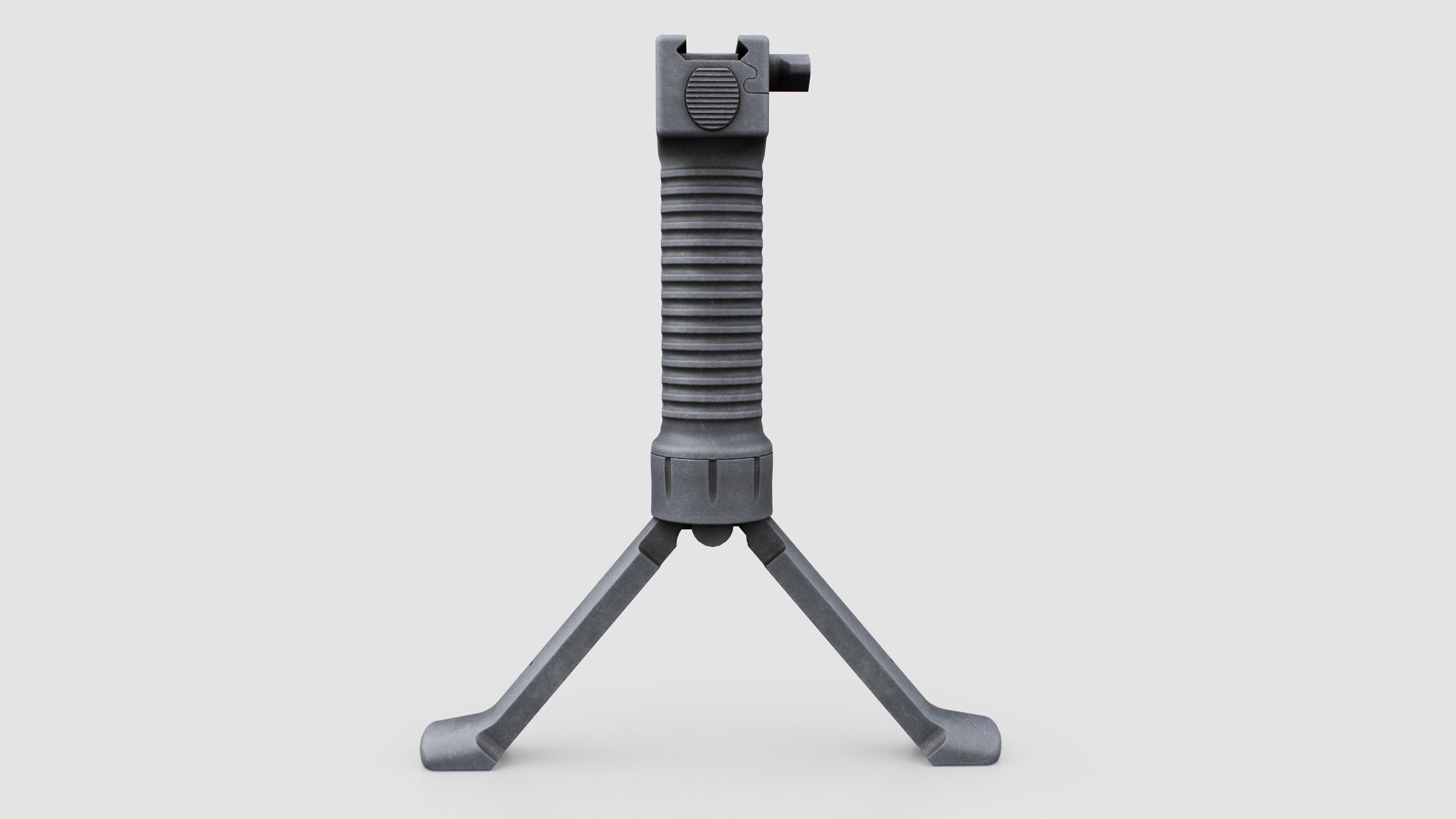 Grip Pod GPS-02 Vertical Grip Bipod Low-poly 3D model_8