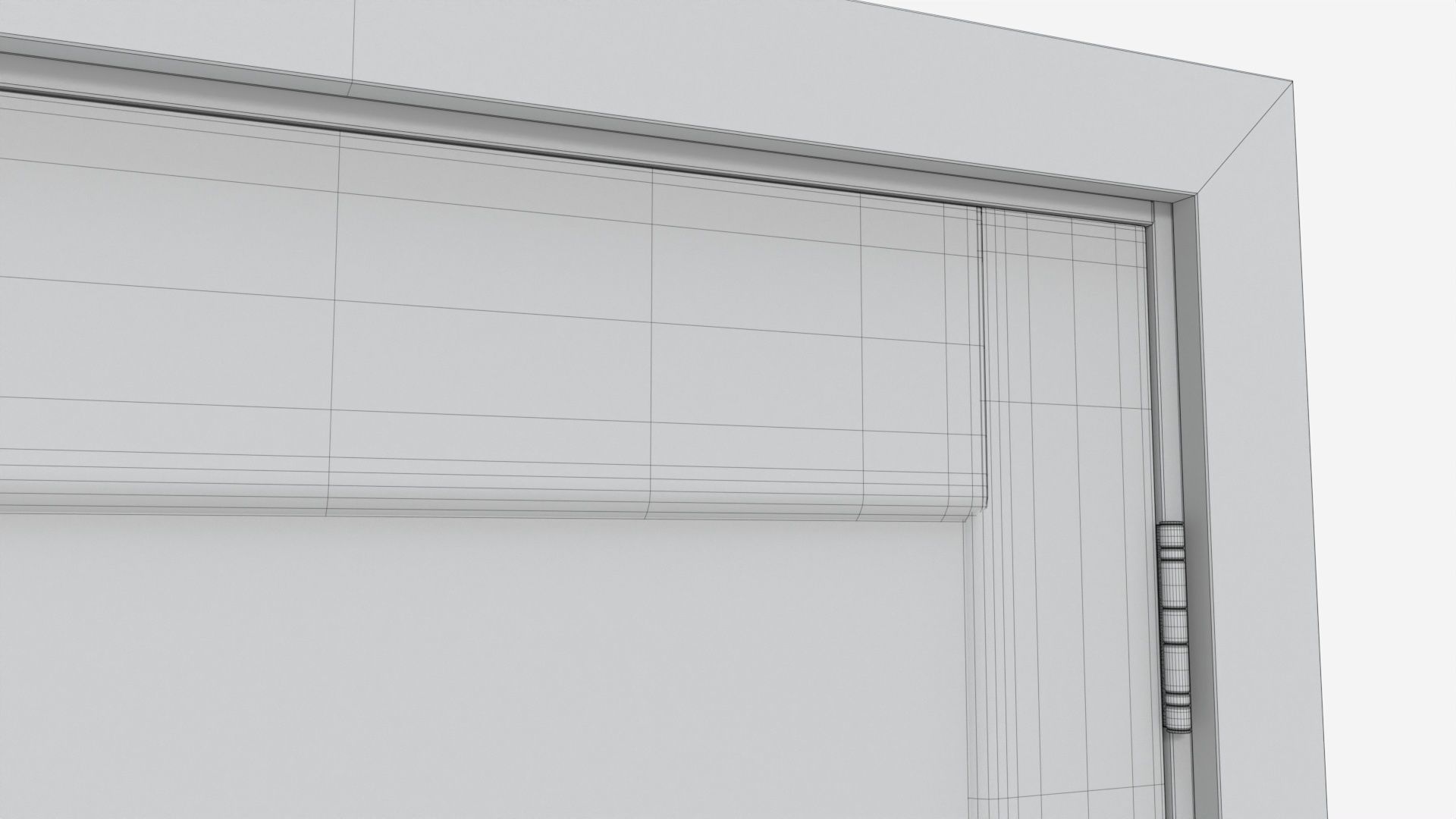 Modern Wooden Interior Door with Furniture 007 3D model_10