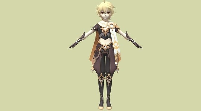 Aether Genshin Impact 3D model