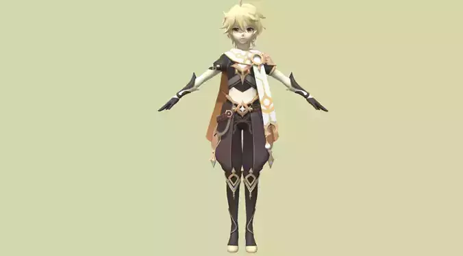Aether Genshin Impact 3D model
