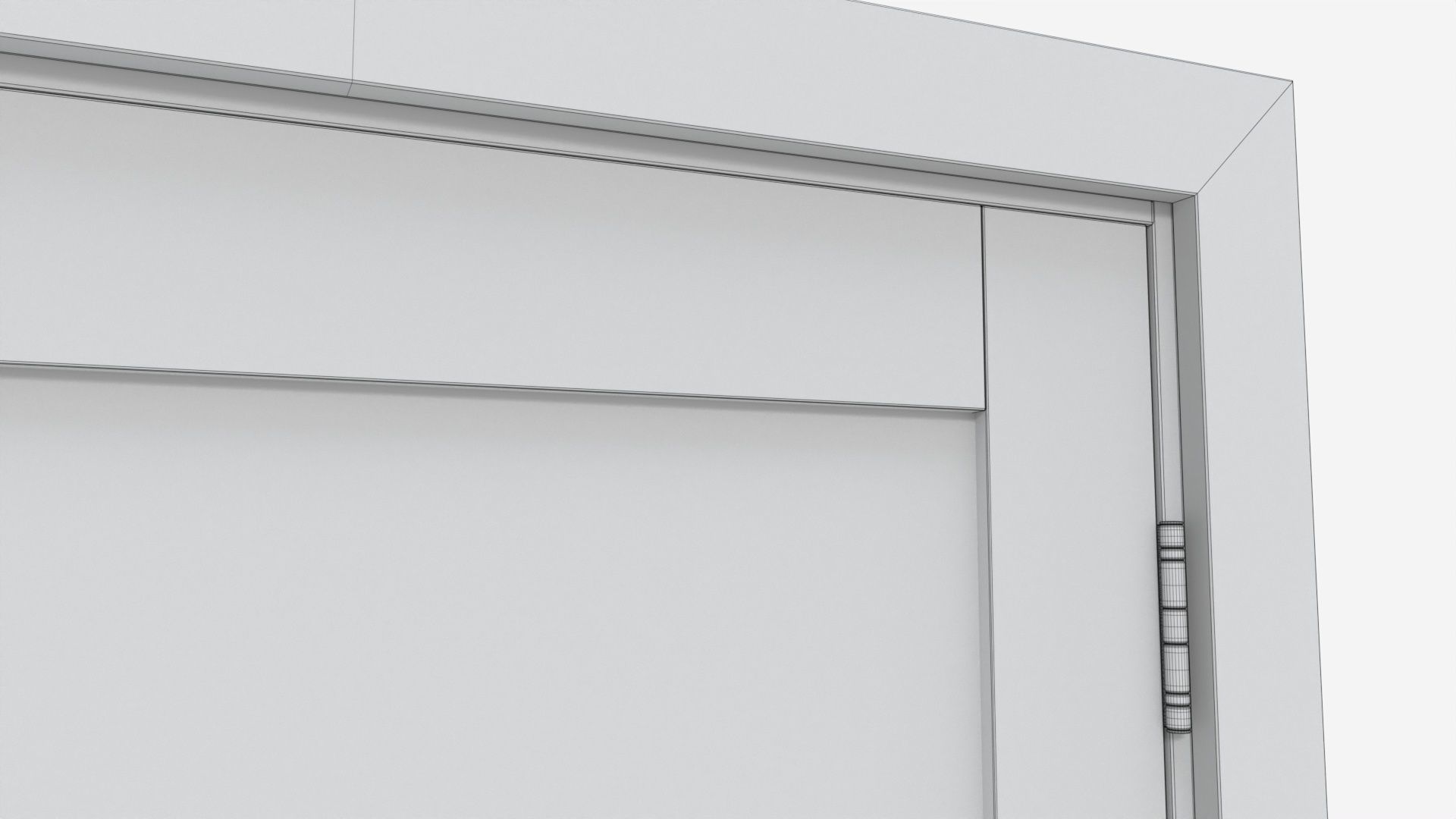 Modern Wooden Interior Door with Furniture 008 3D model_10