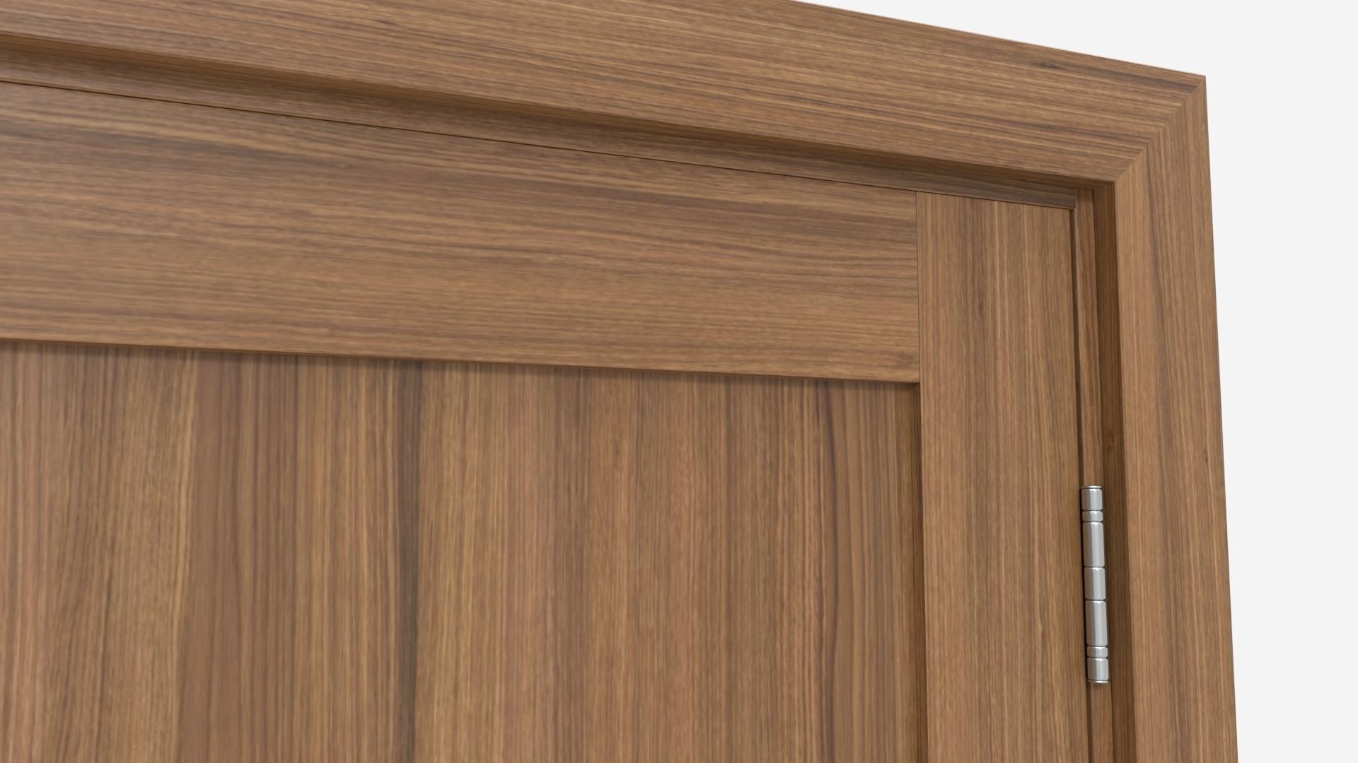 Modern Wooden Interior Door with Furniture 008 3D model_4