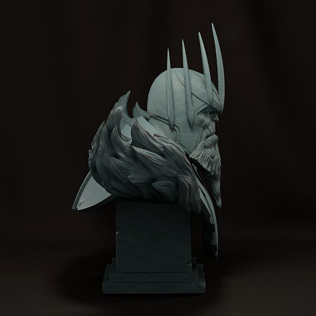 Old Thanos Bust Fan art 3D print model 3D print model_4