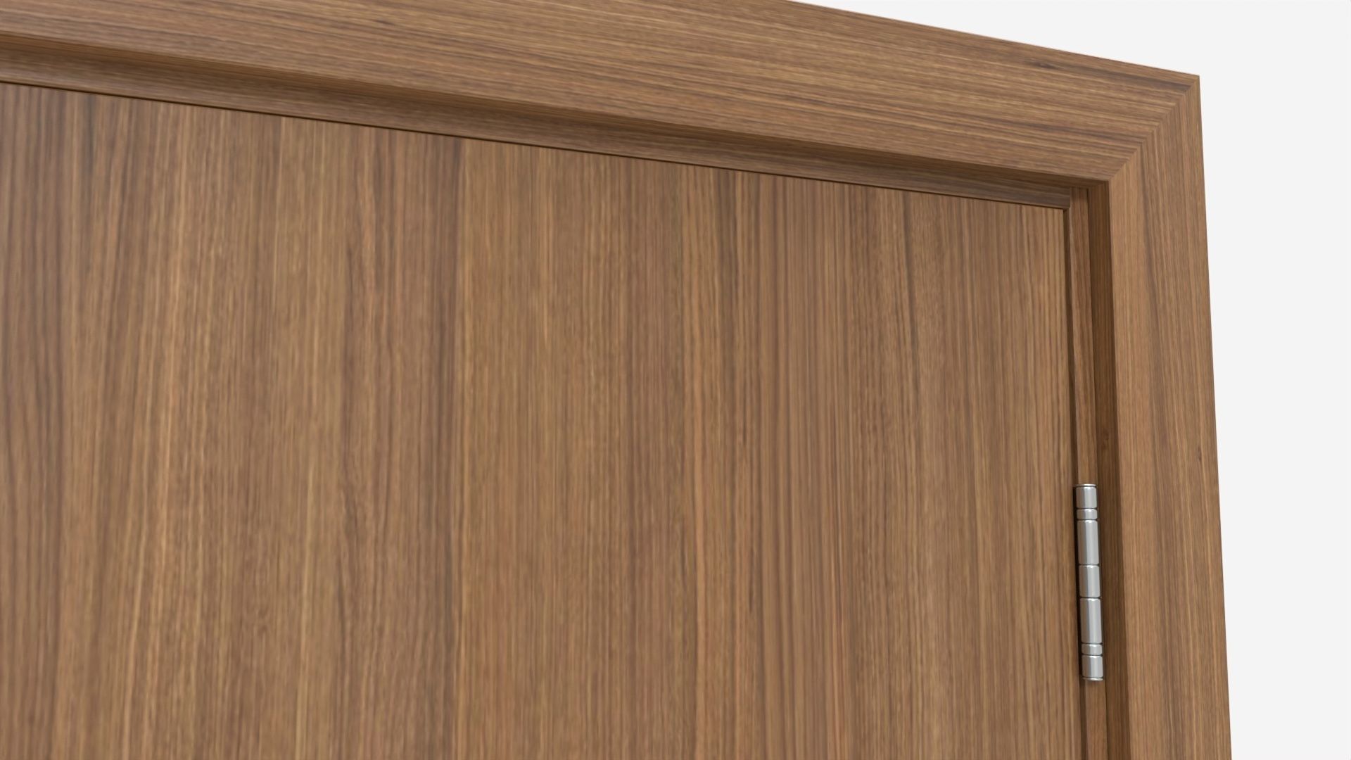 Modern Wooden Interior Door with Furniture 010 3D model_5