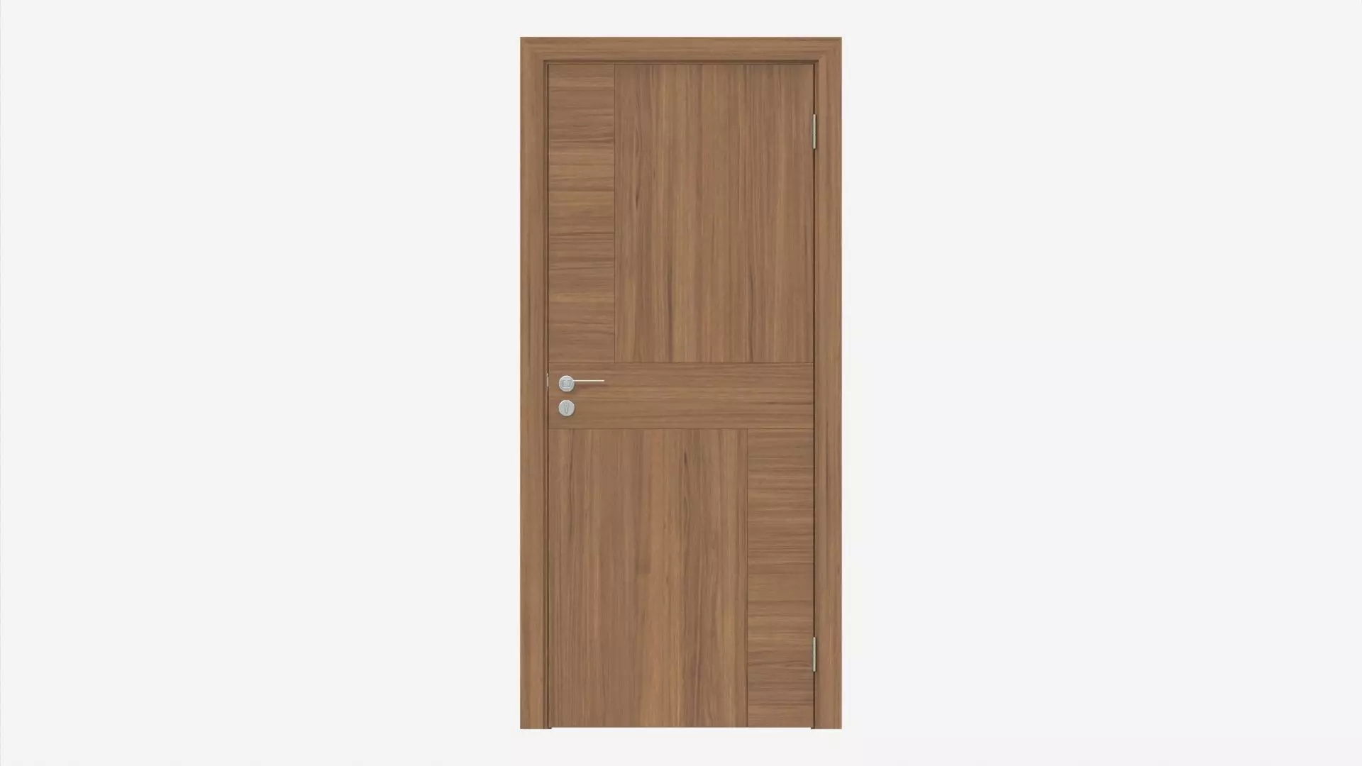 Modern Wooden Interior Door with Furniture 010 3D model_0