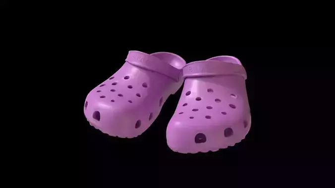 crocs PBR 3D model Free 3D model