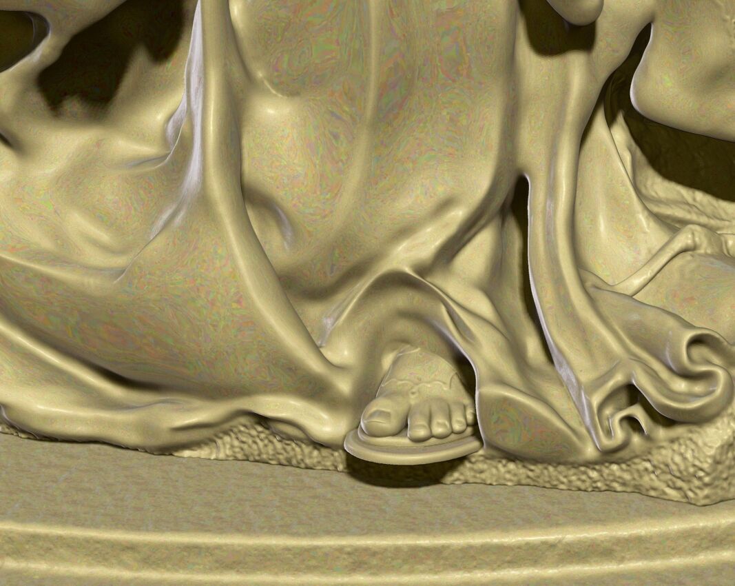 Pieta Michelangelo remastered full 3D print model_5
