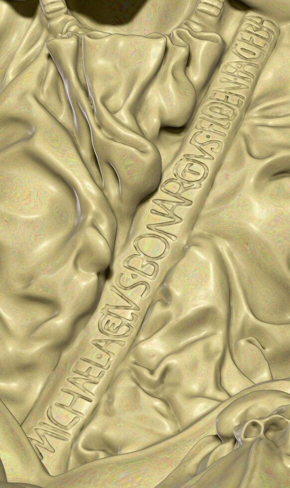 Pieta Michelangelo remastered full 3D print model_9