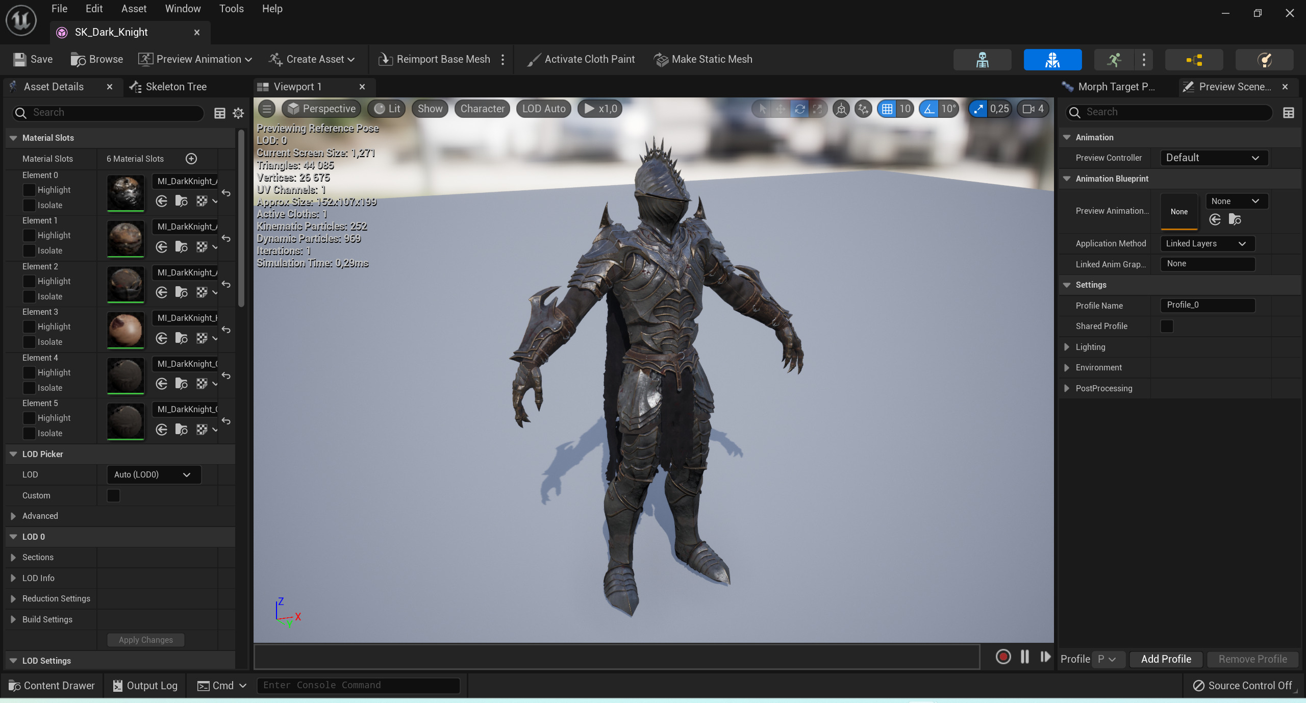 Dark Knight Low-poly 3D model_11