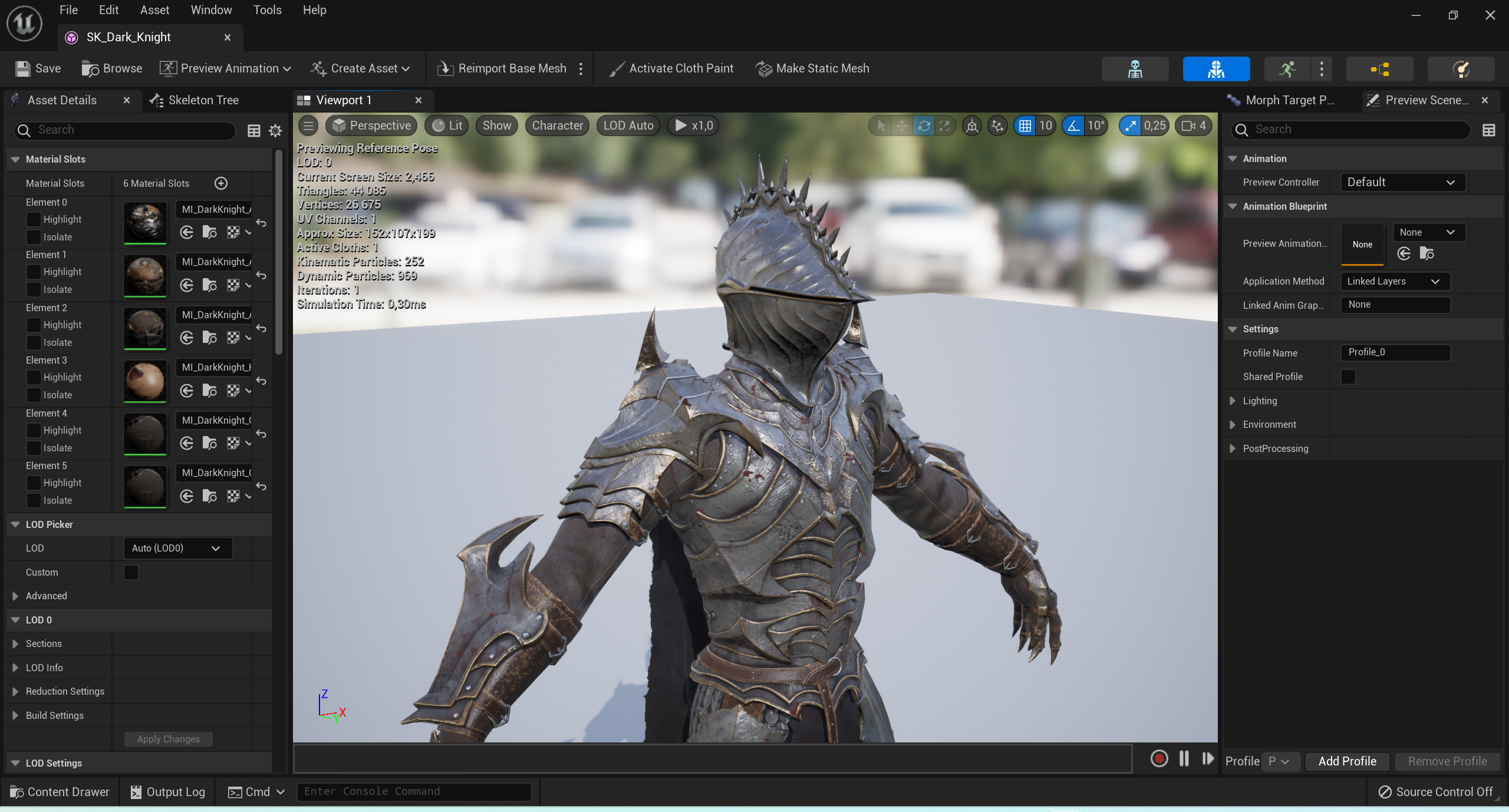 Dark Knight Low-poly 3D model_10