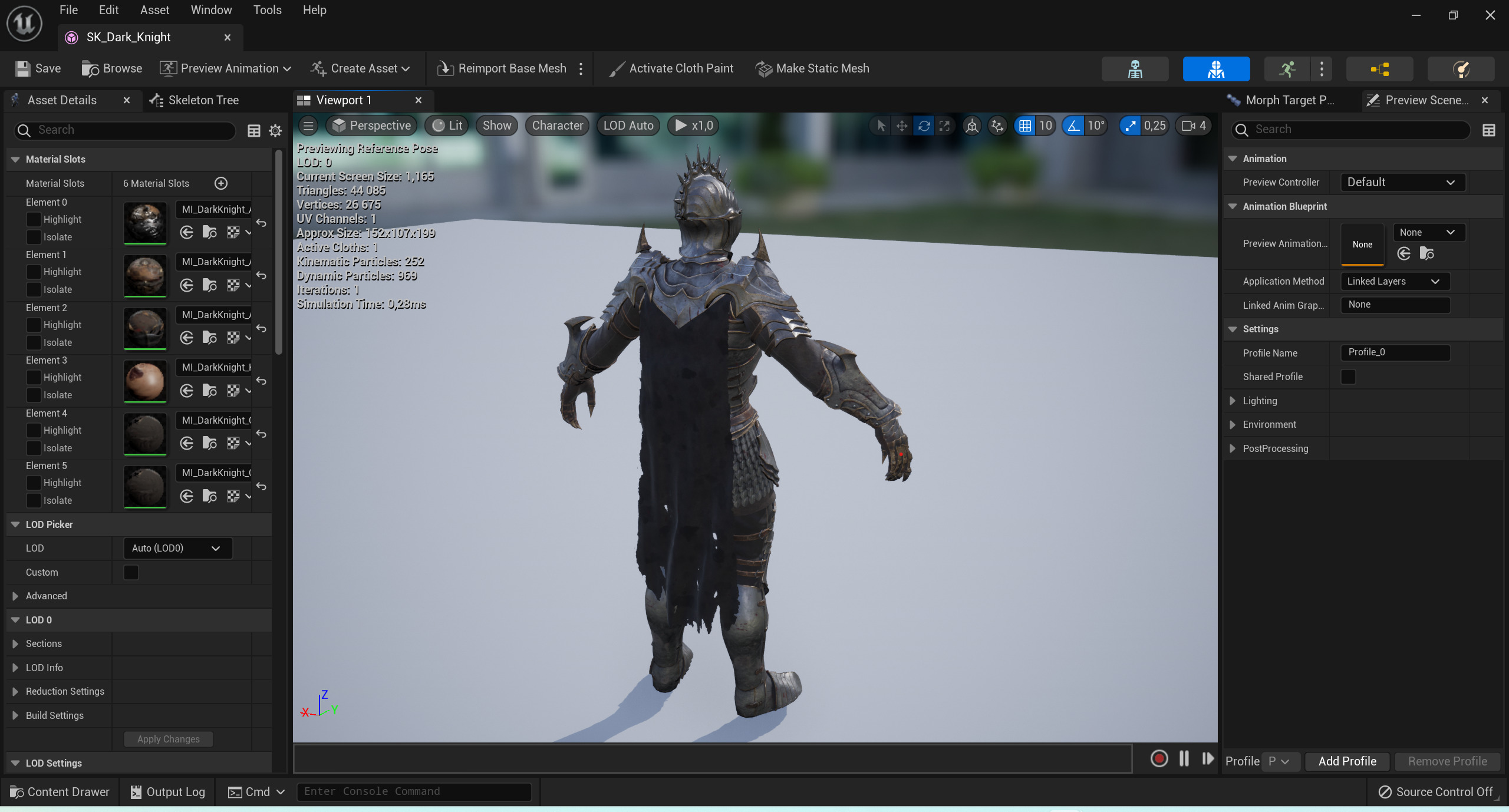 Dark Knight Low-poly 3D model_12