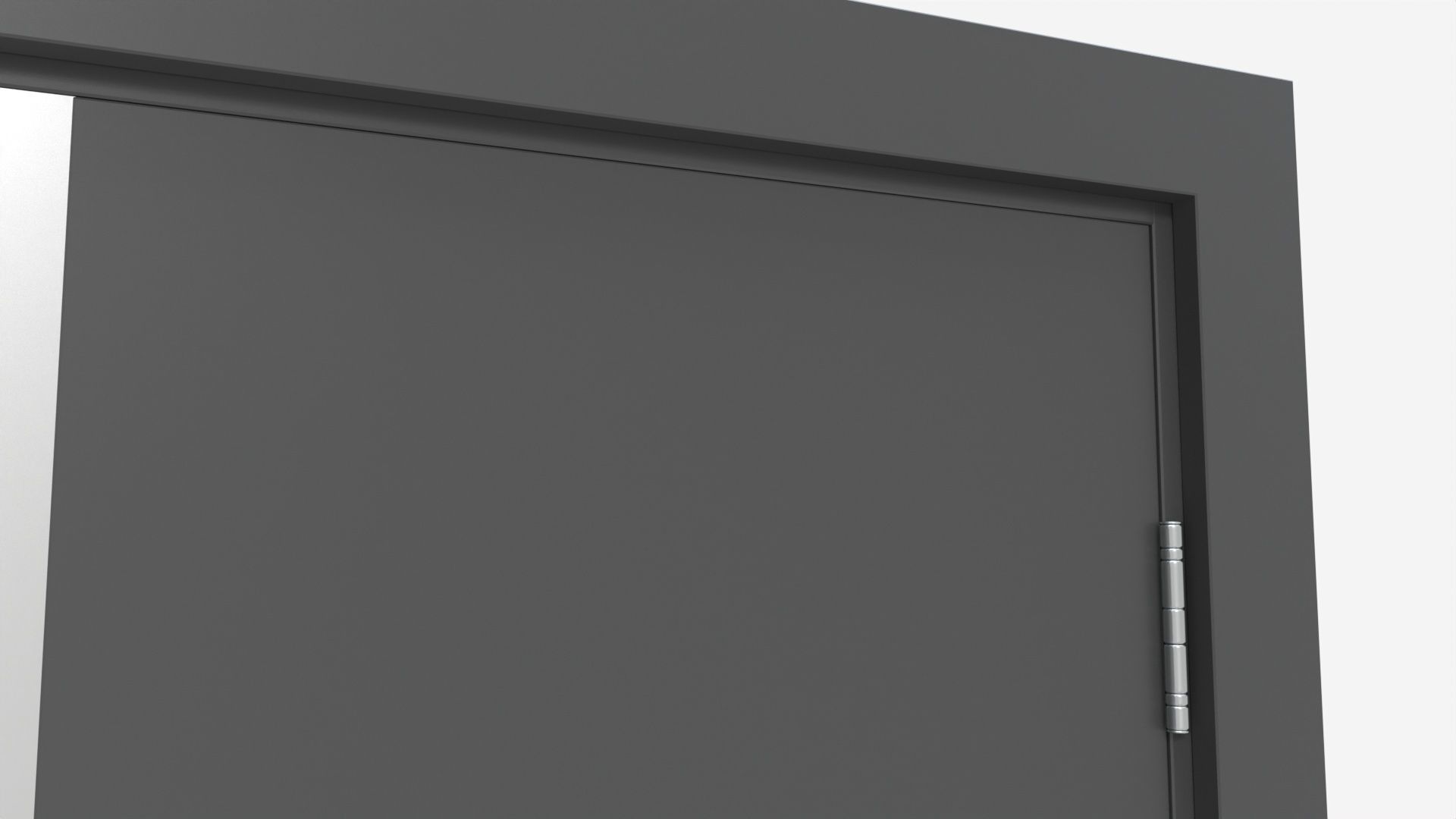 Modern Wooden Interior Door with Furniture 011 3D model_5